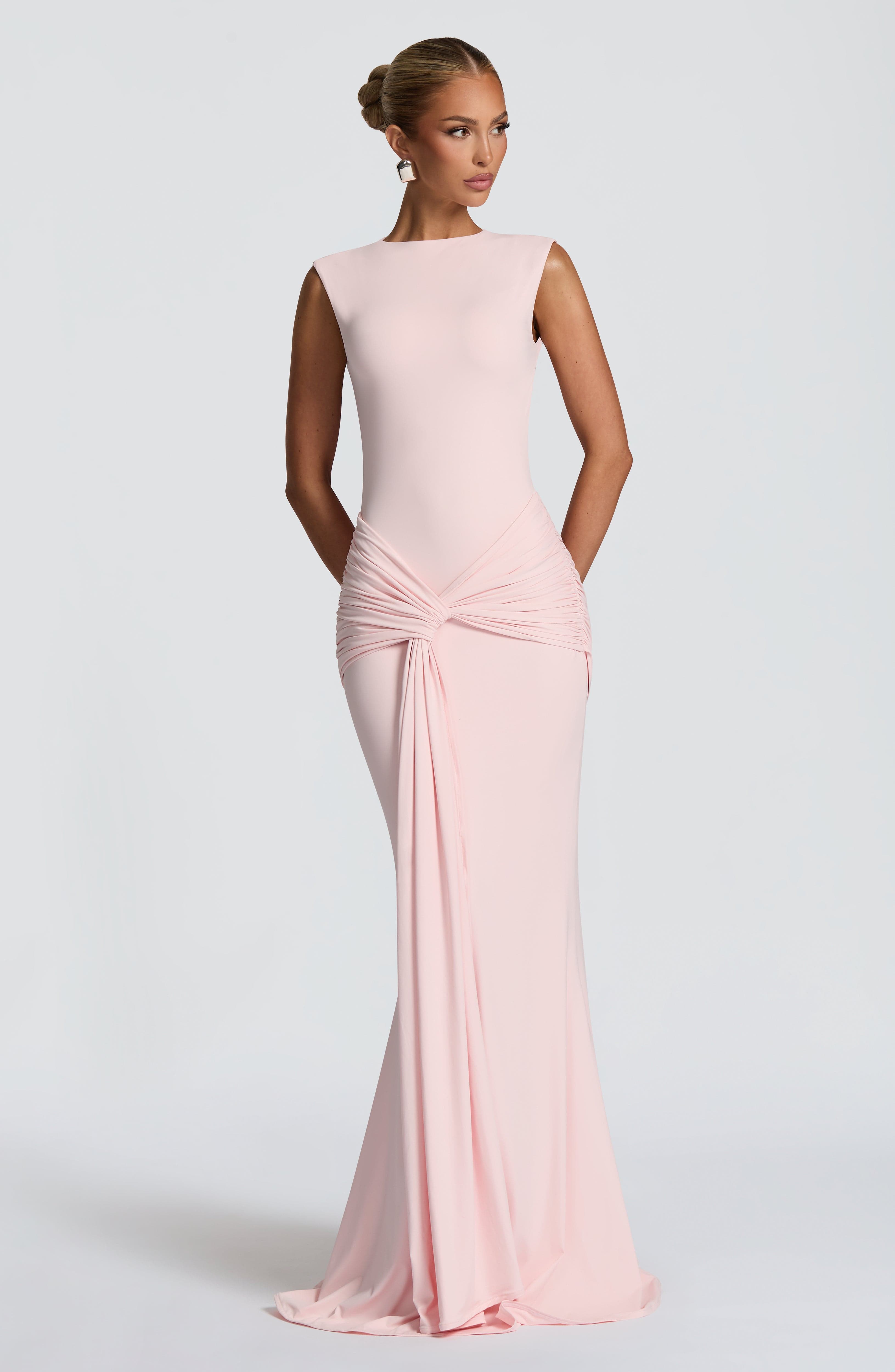 Lorenza Blush Maxi Dress