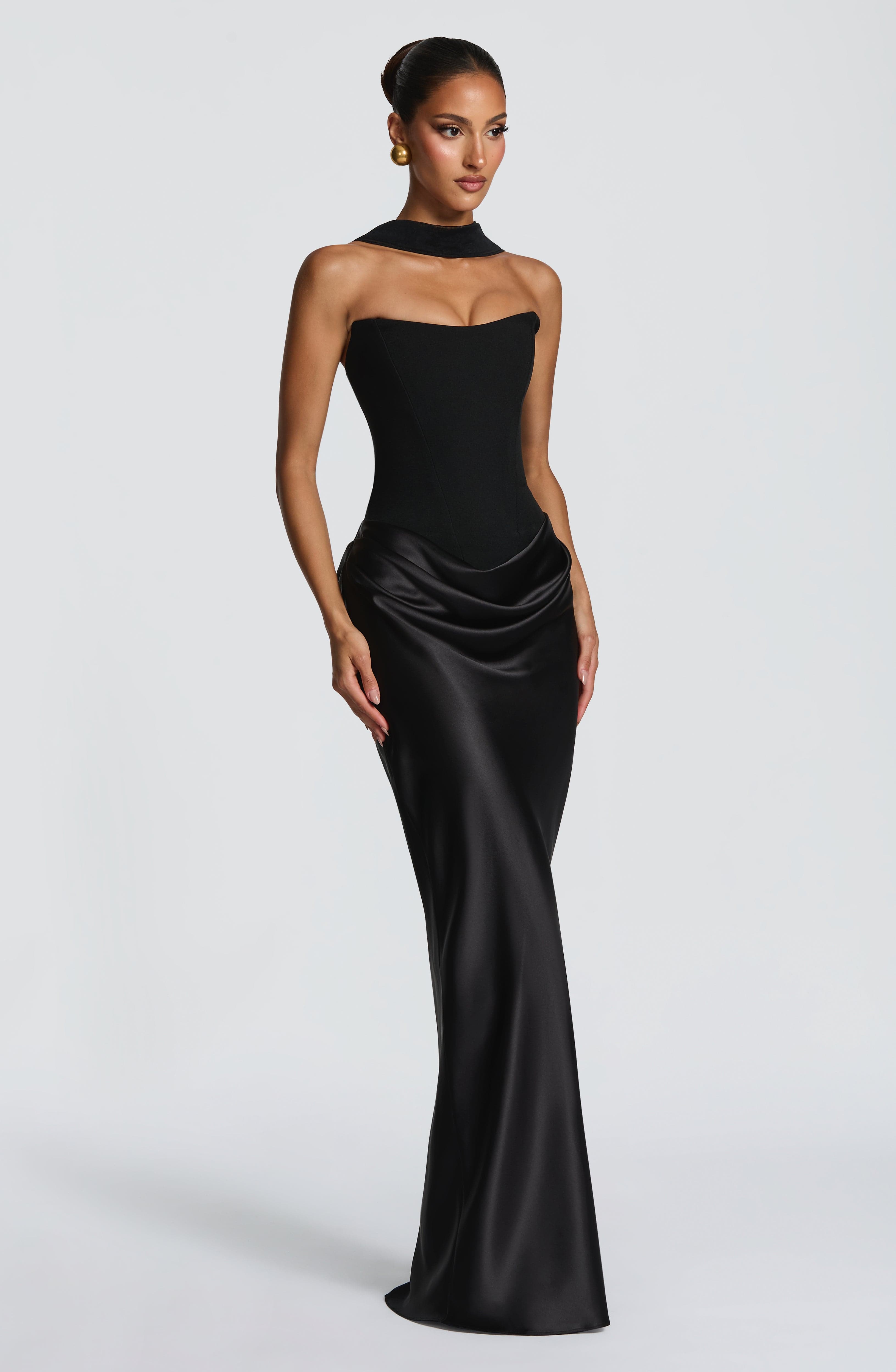Maggie Maxi Dress - Black ICYBOO