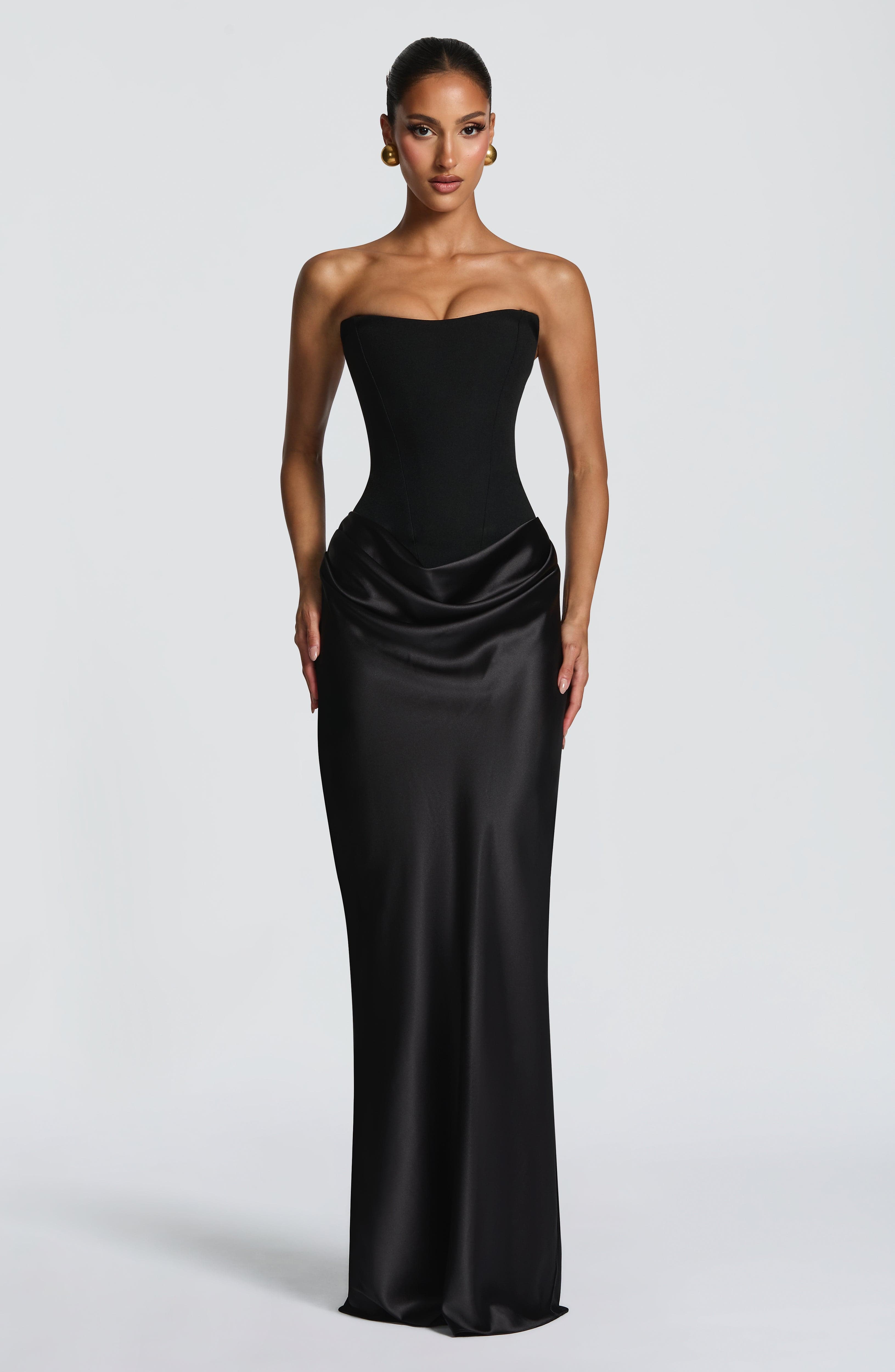Maggie Maxi Dress - Black ICYBOO