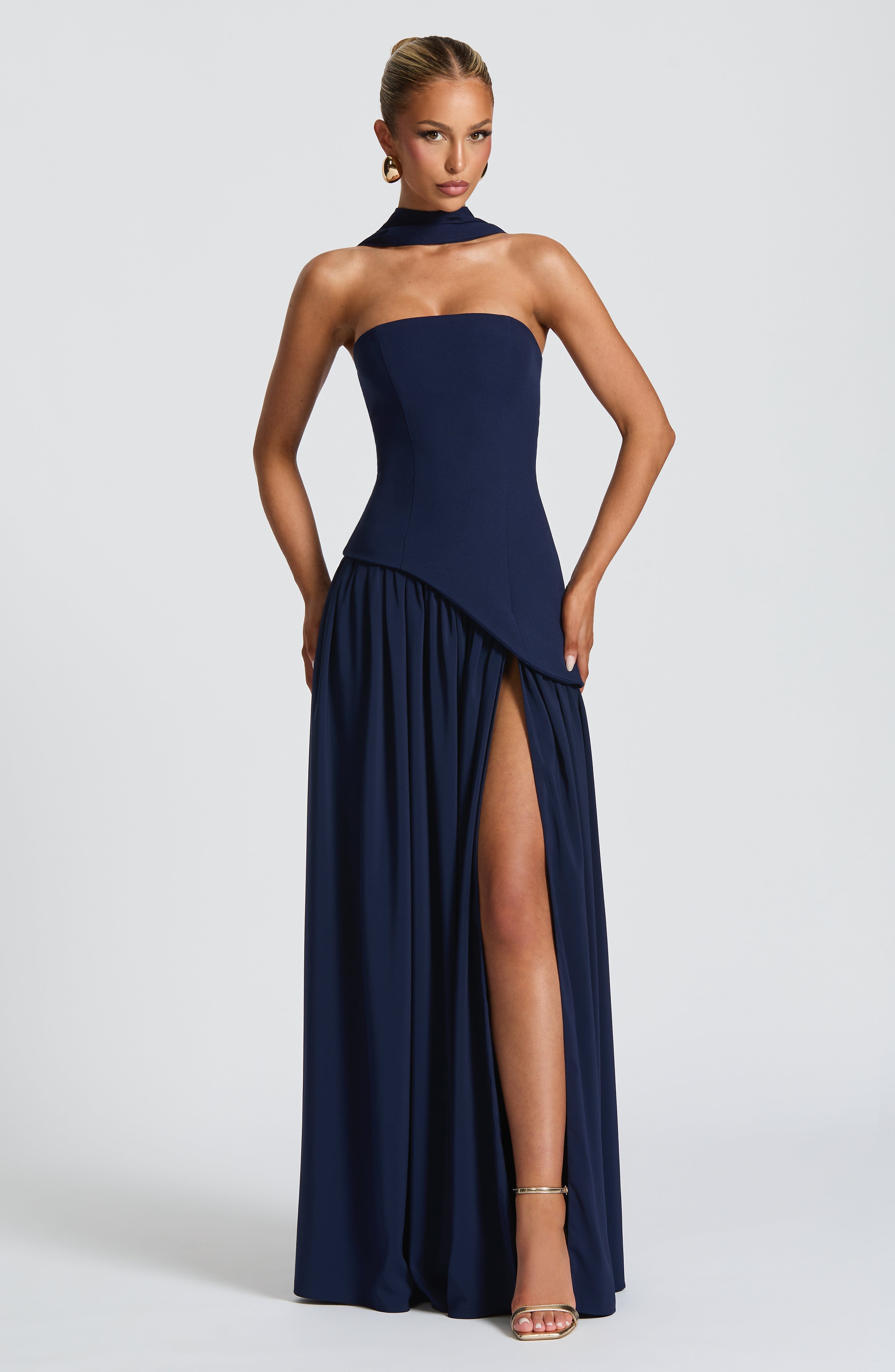 Navy Maliyah Maxi Dress