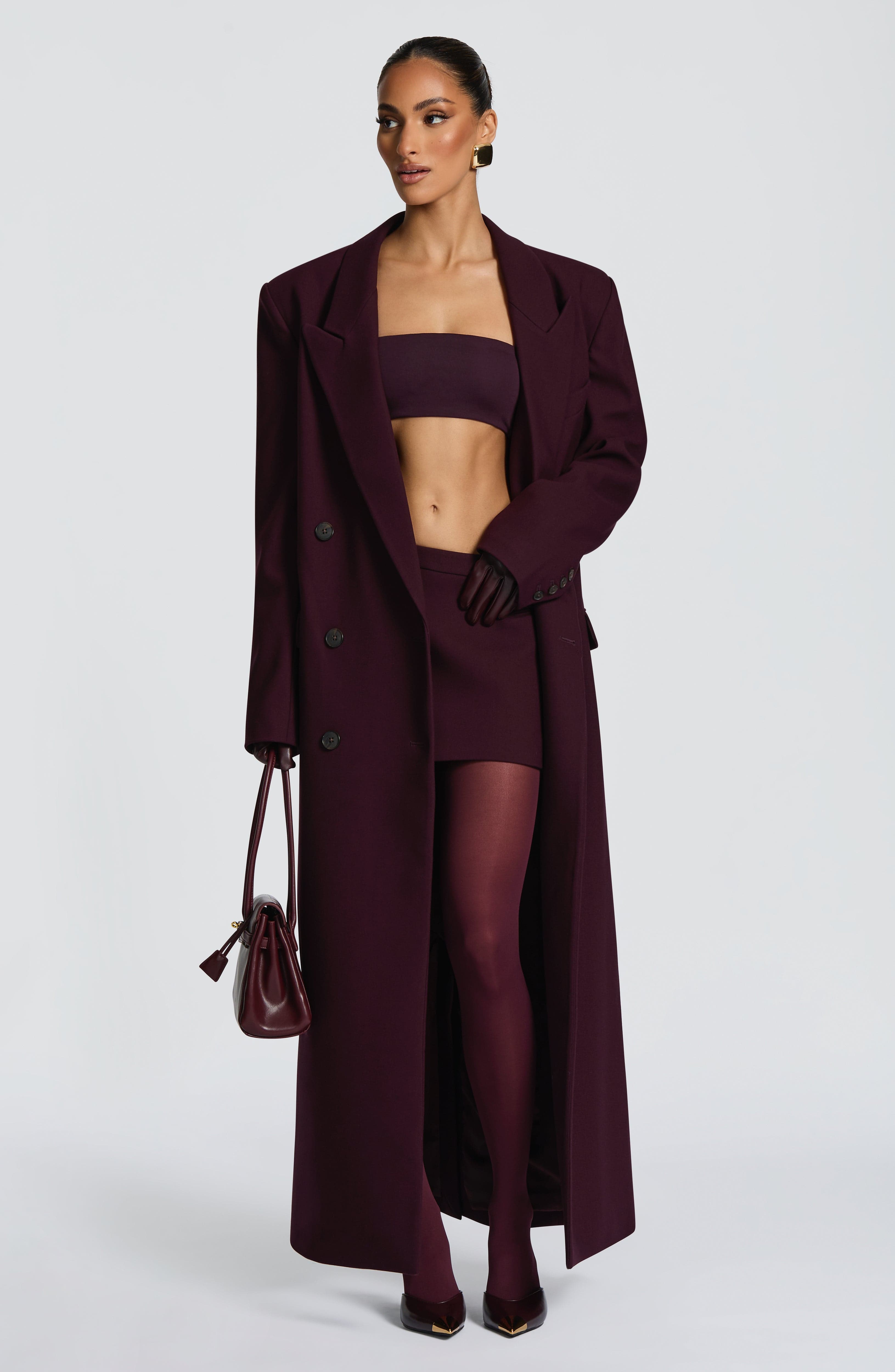 Plum Michelle Coat