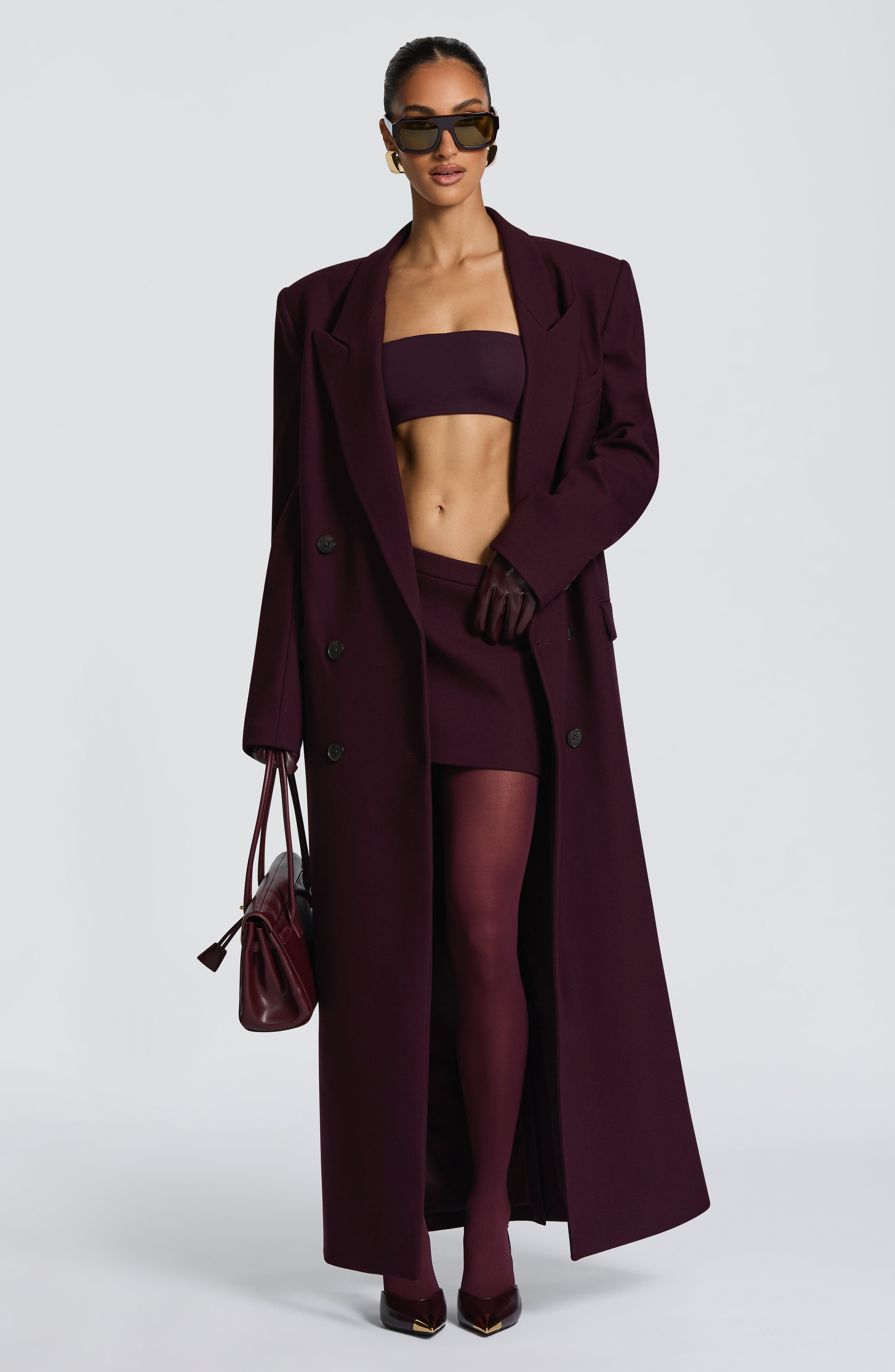 Plum Michelle Coat