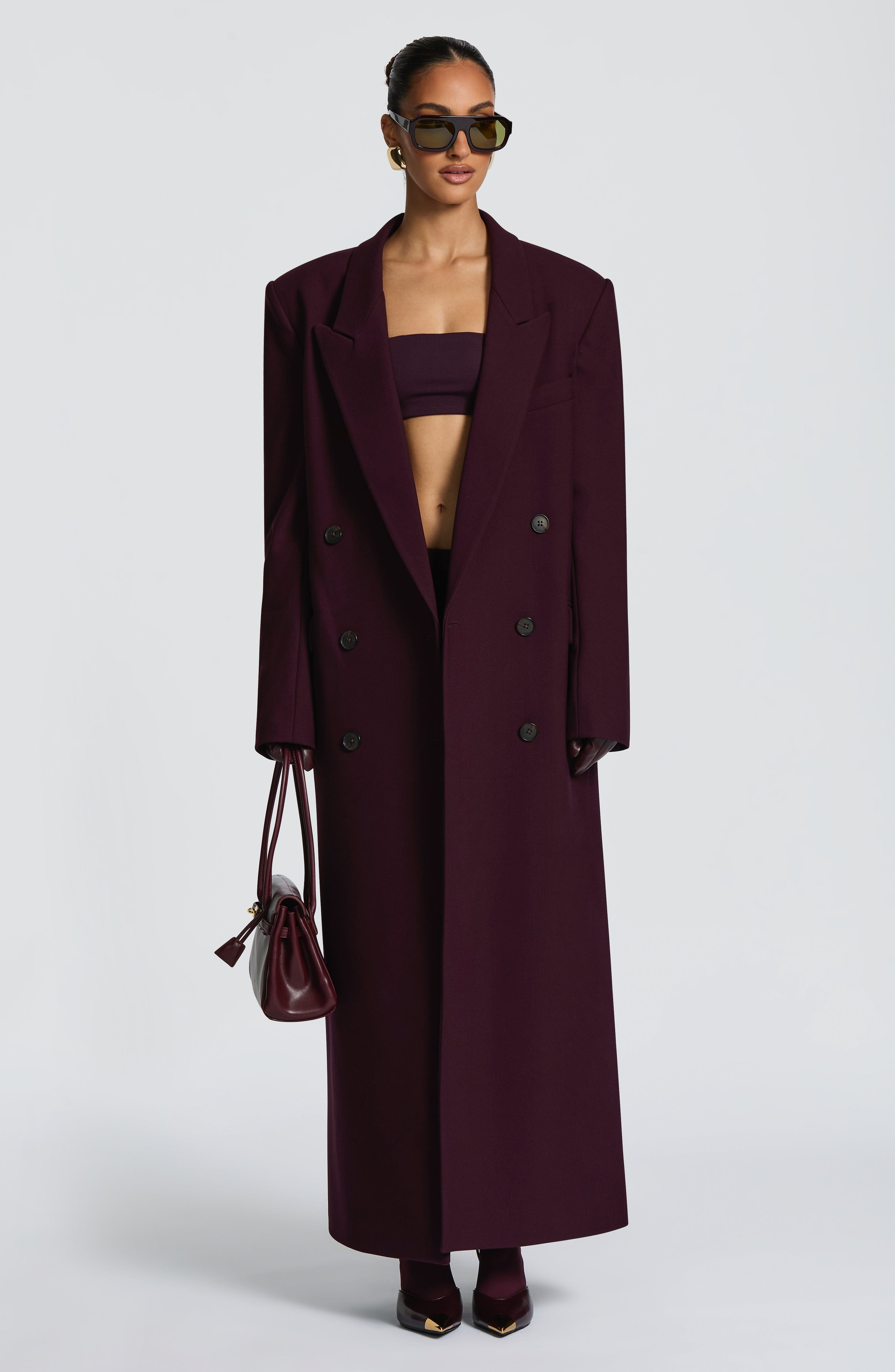 Plum Michelle Coat