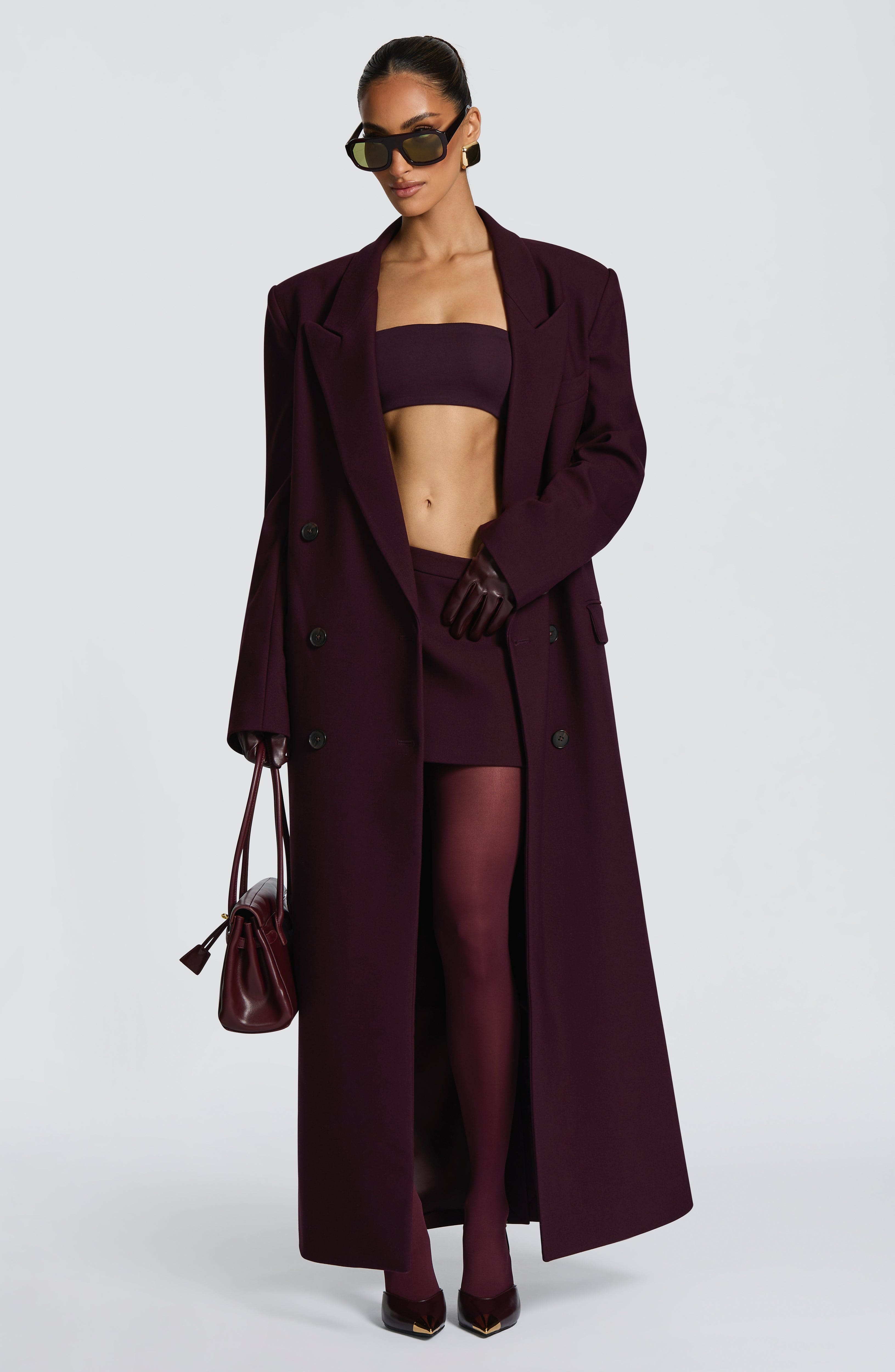 Plum Michelle Coat