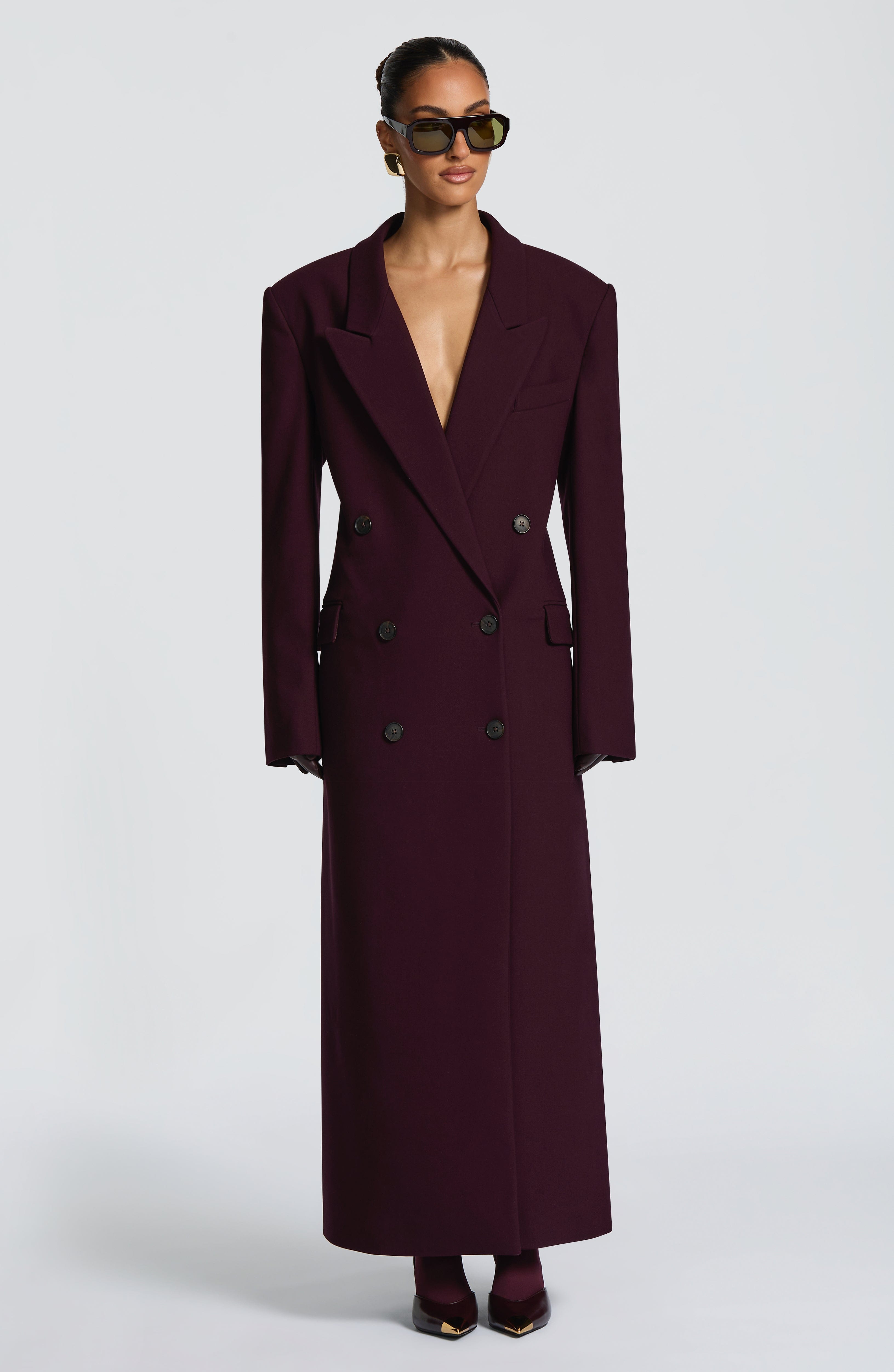 Plum Michelle Coat