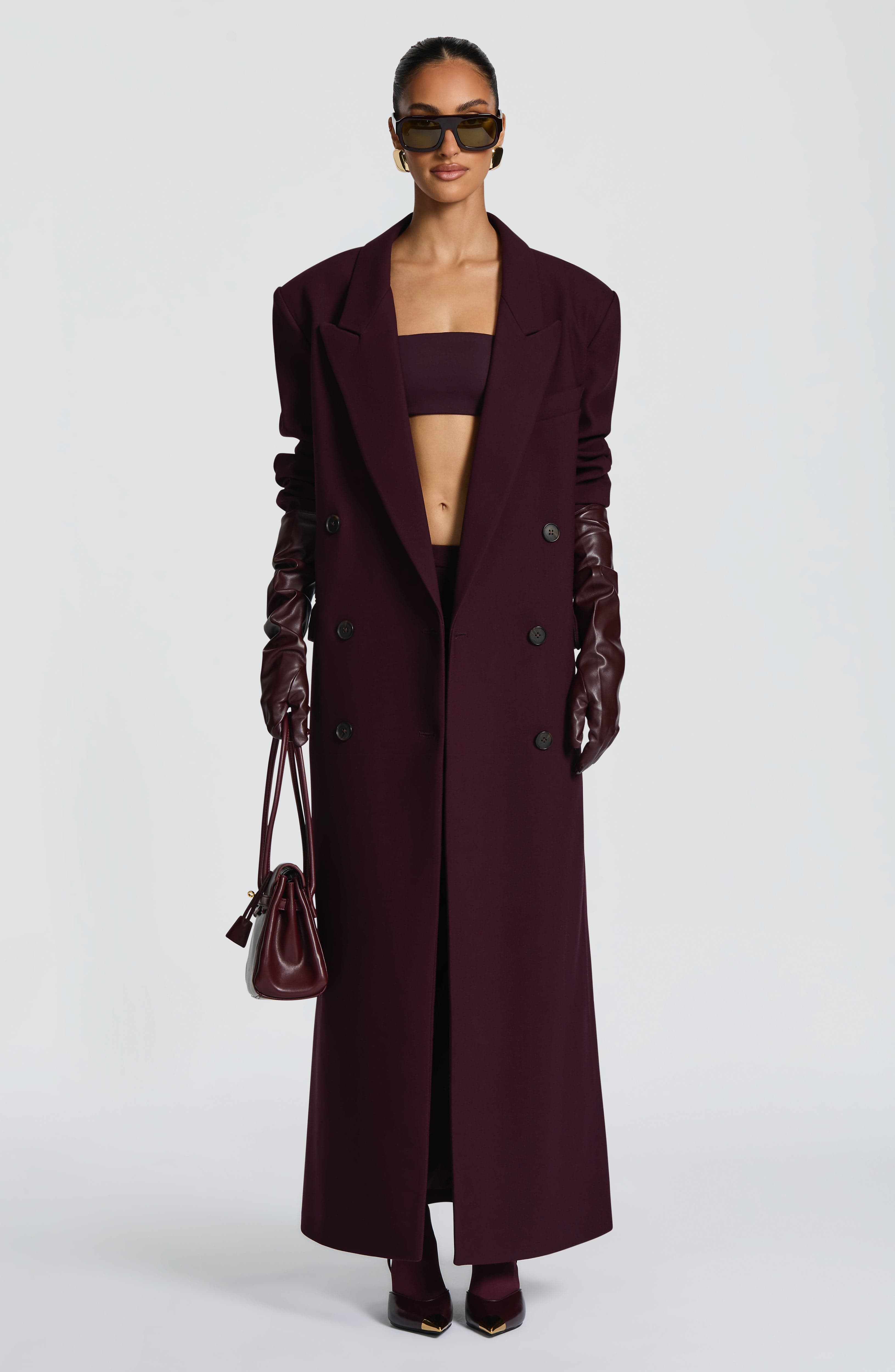 Plum Michelle Coat