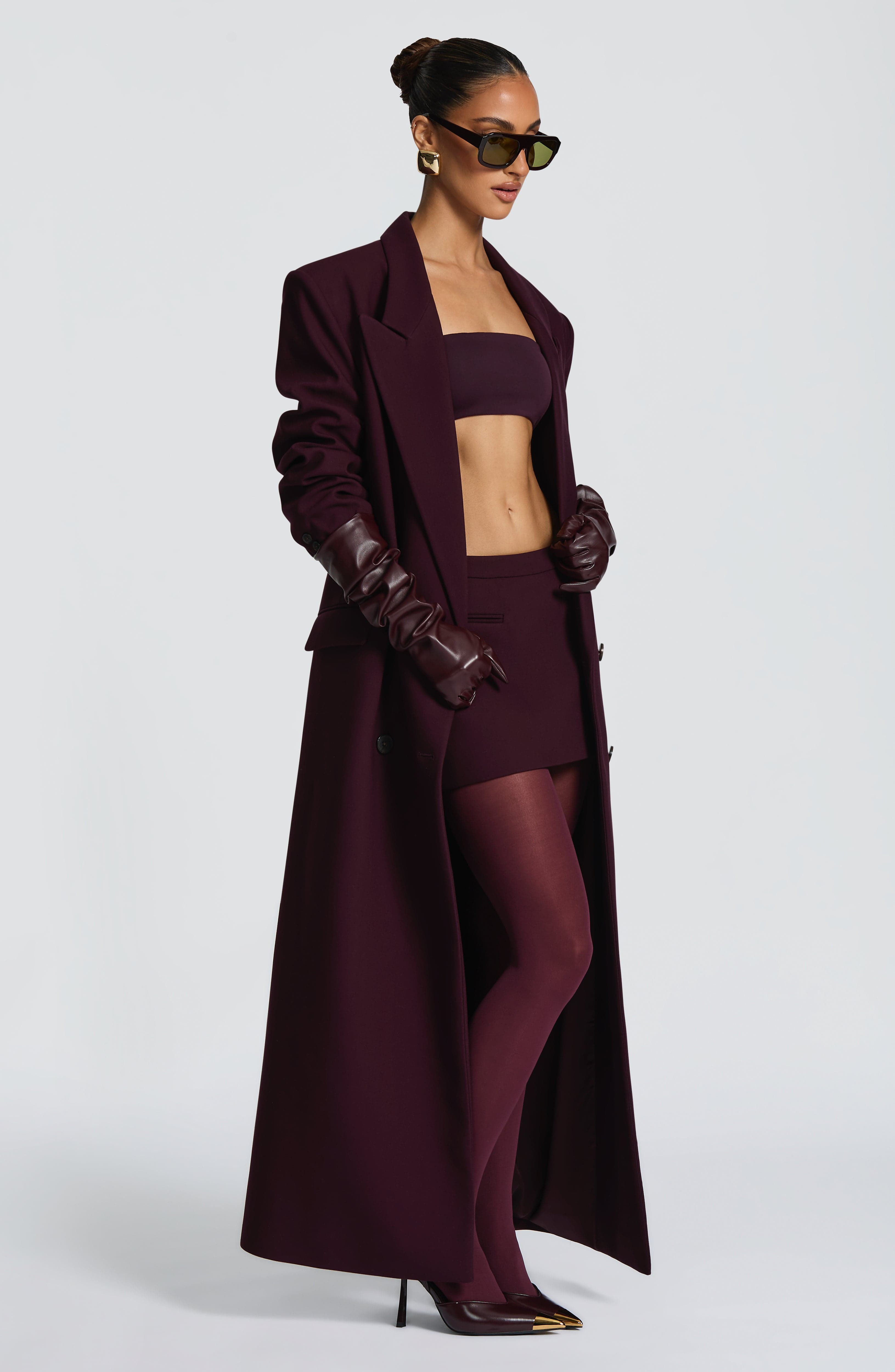 Plum Michelle Coat