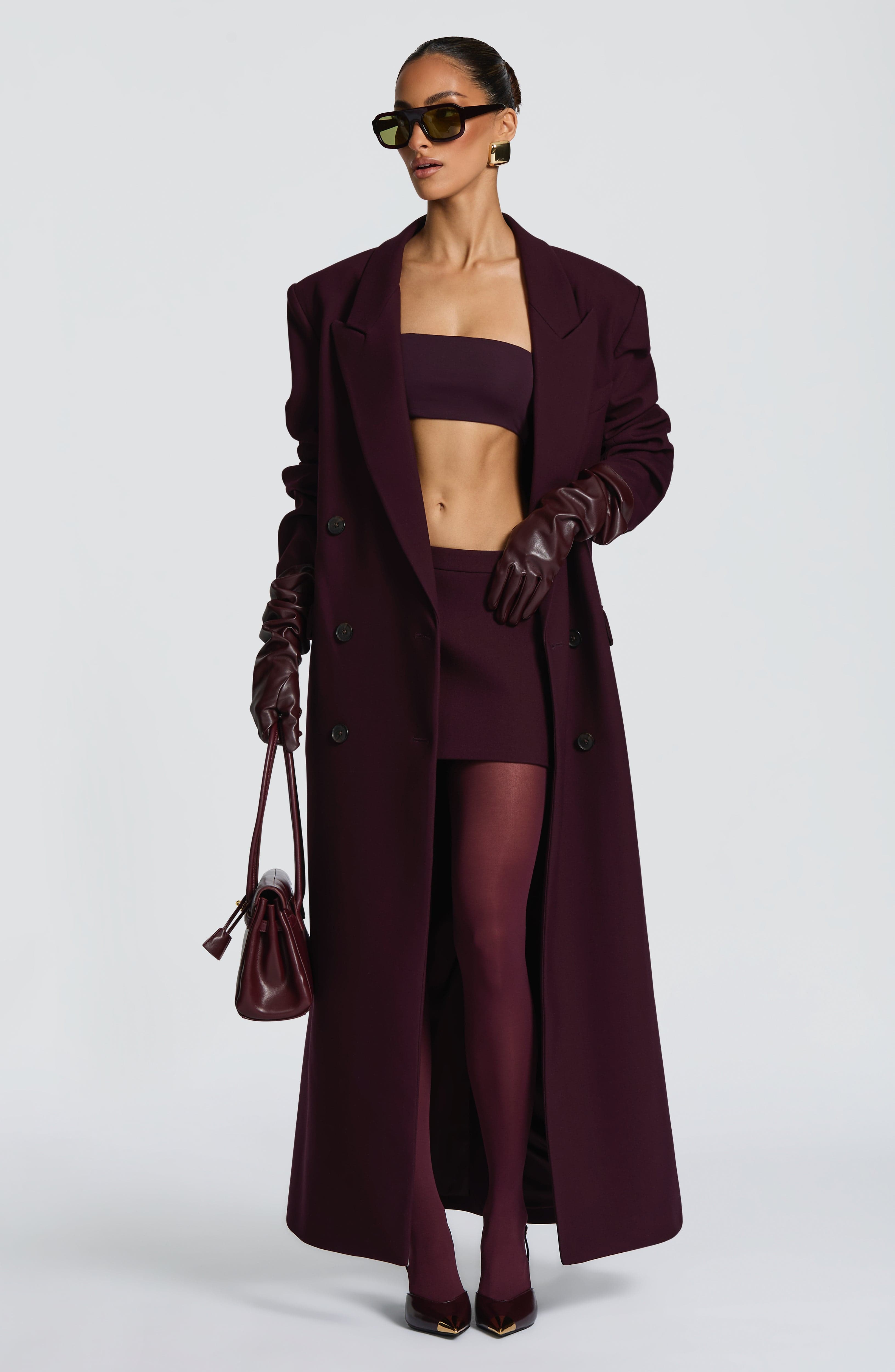 Plum Michelle Coat