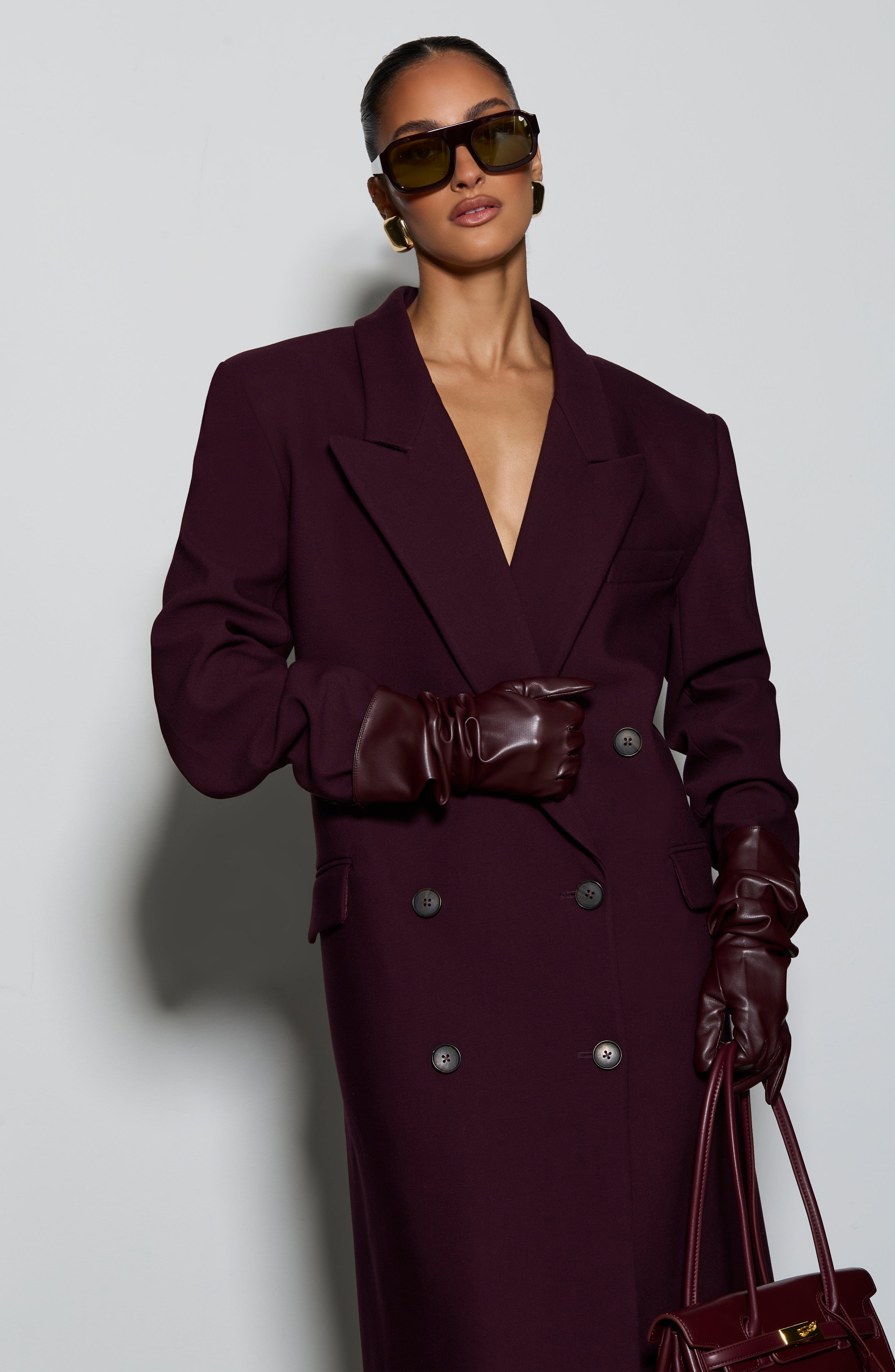 Plum Michelle Coat