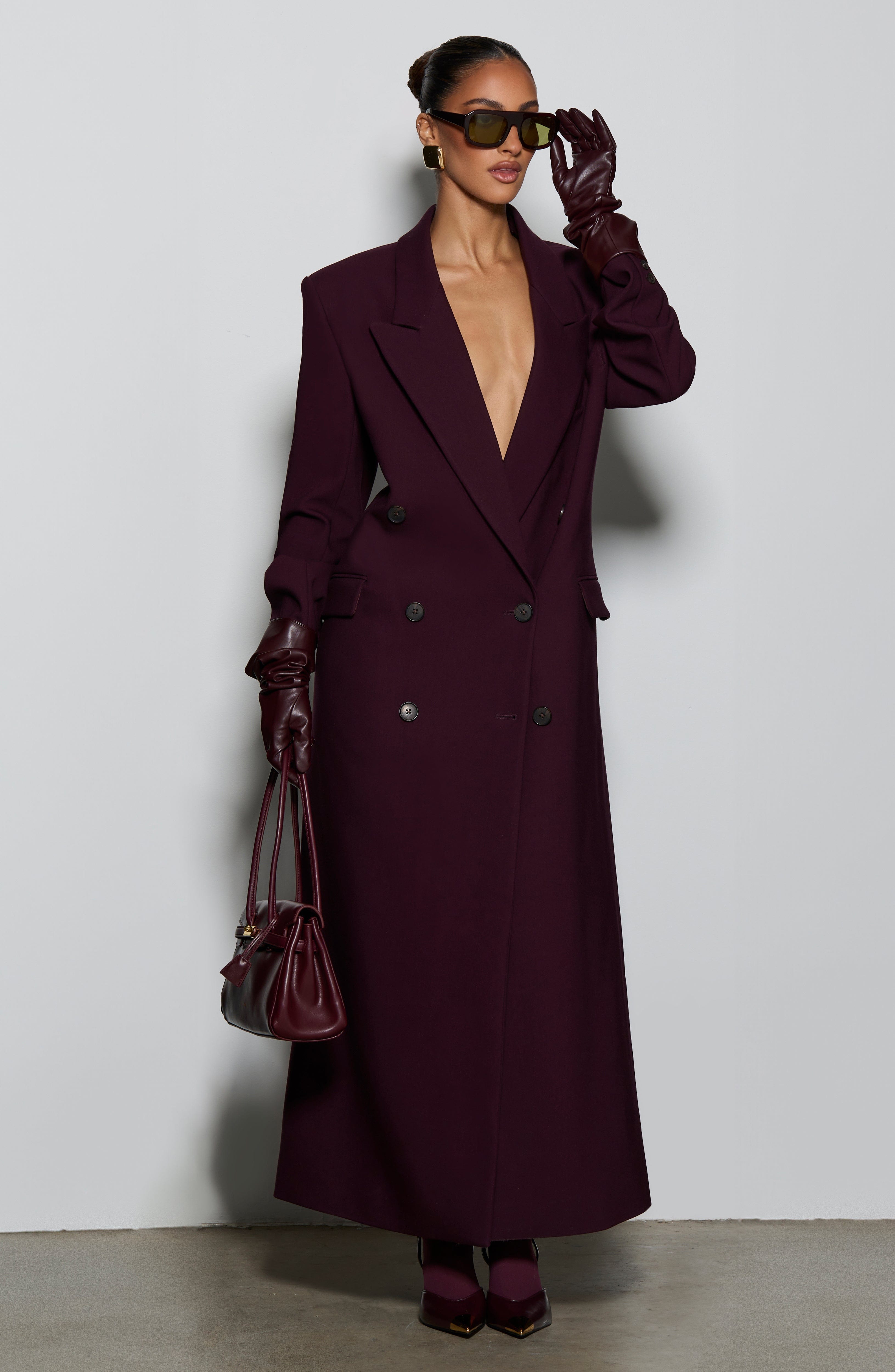 Plum Michelle Coat