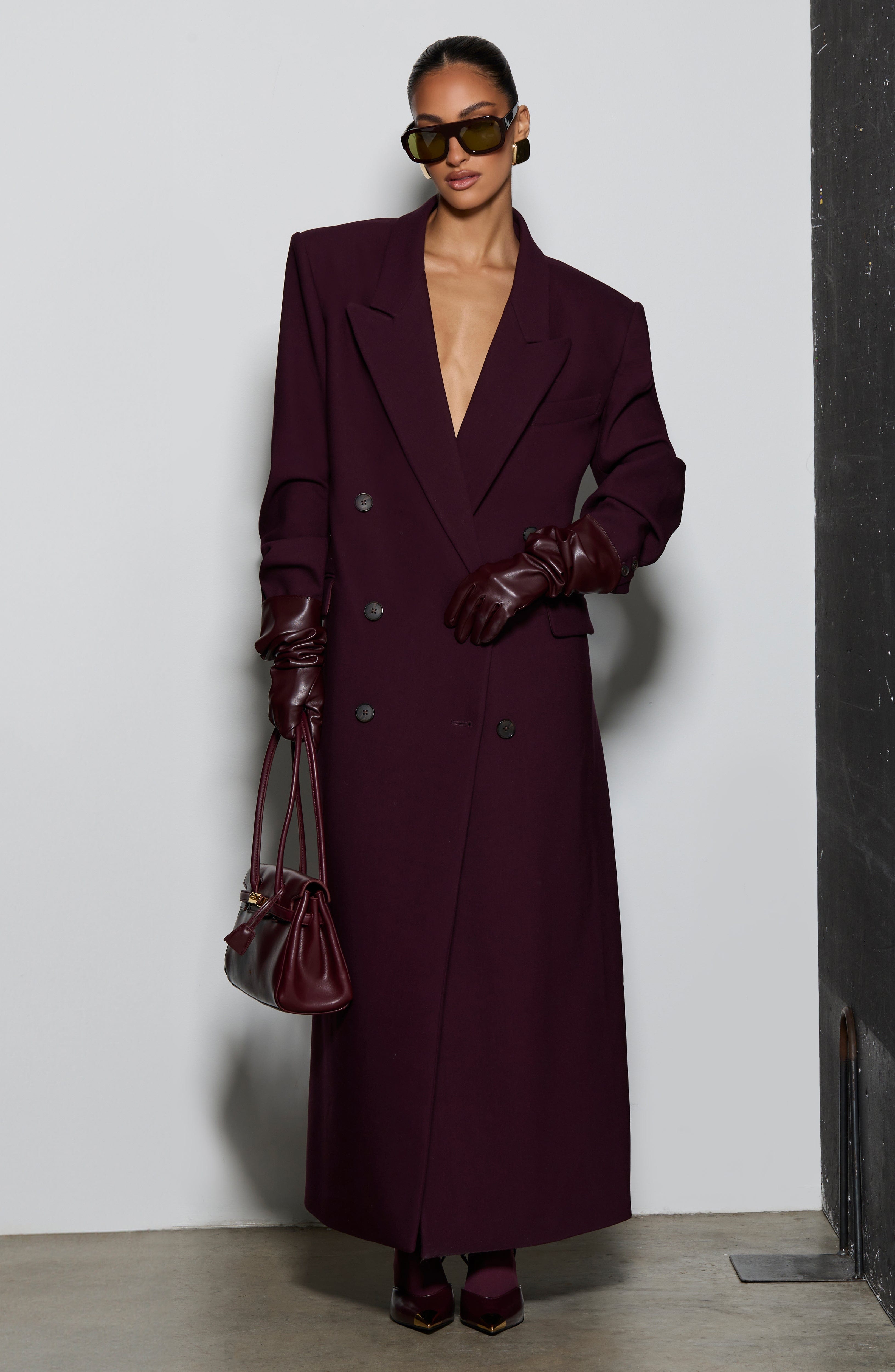 Plum Michelle Coat