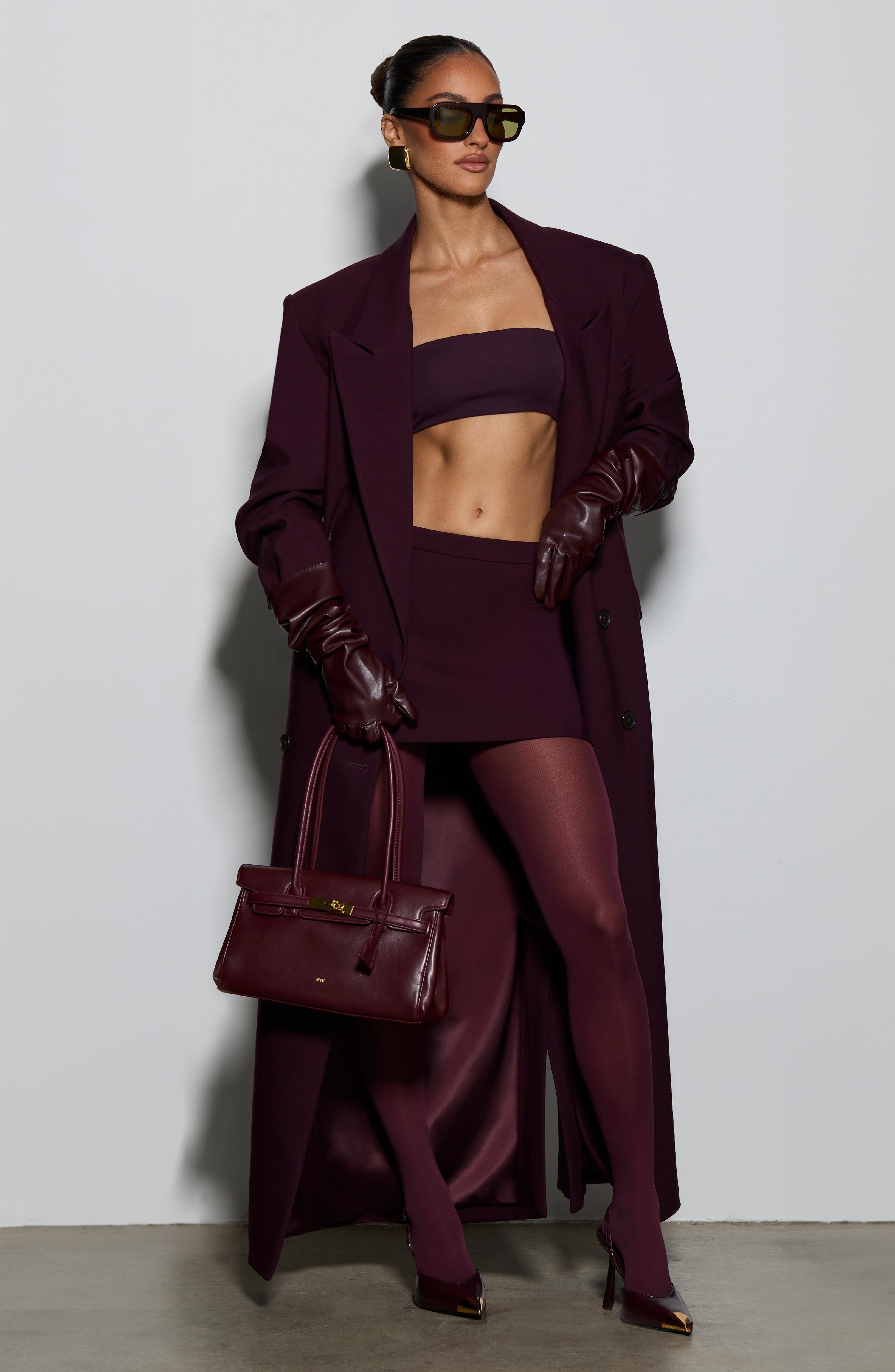 Plum Michelle Coat