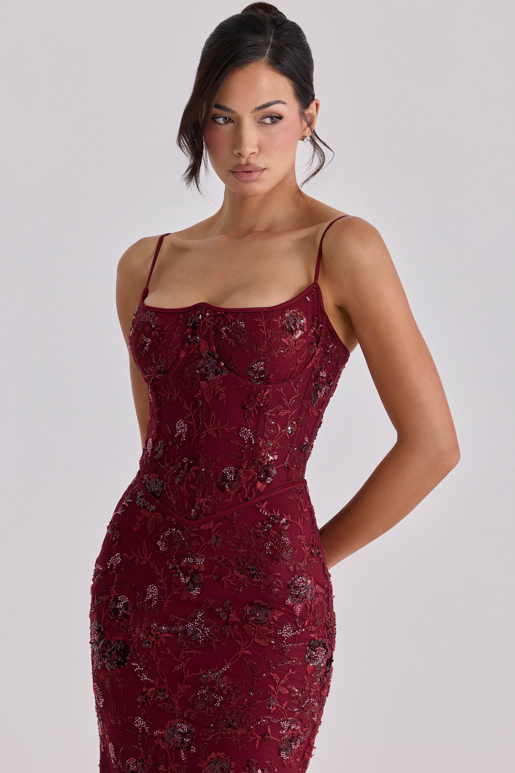 Bella Rosia Maxi Dress ICYBOO