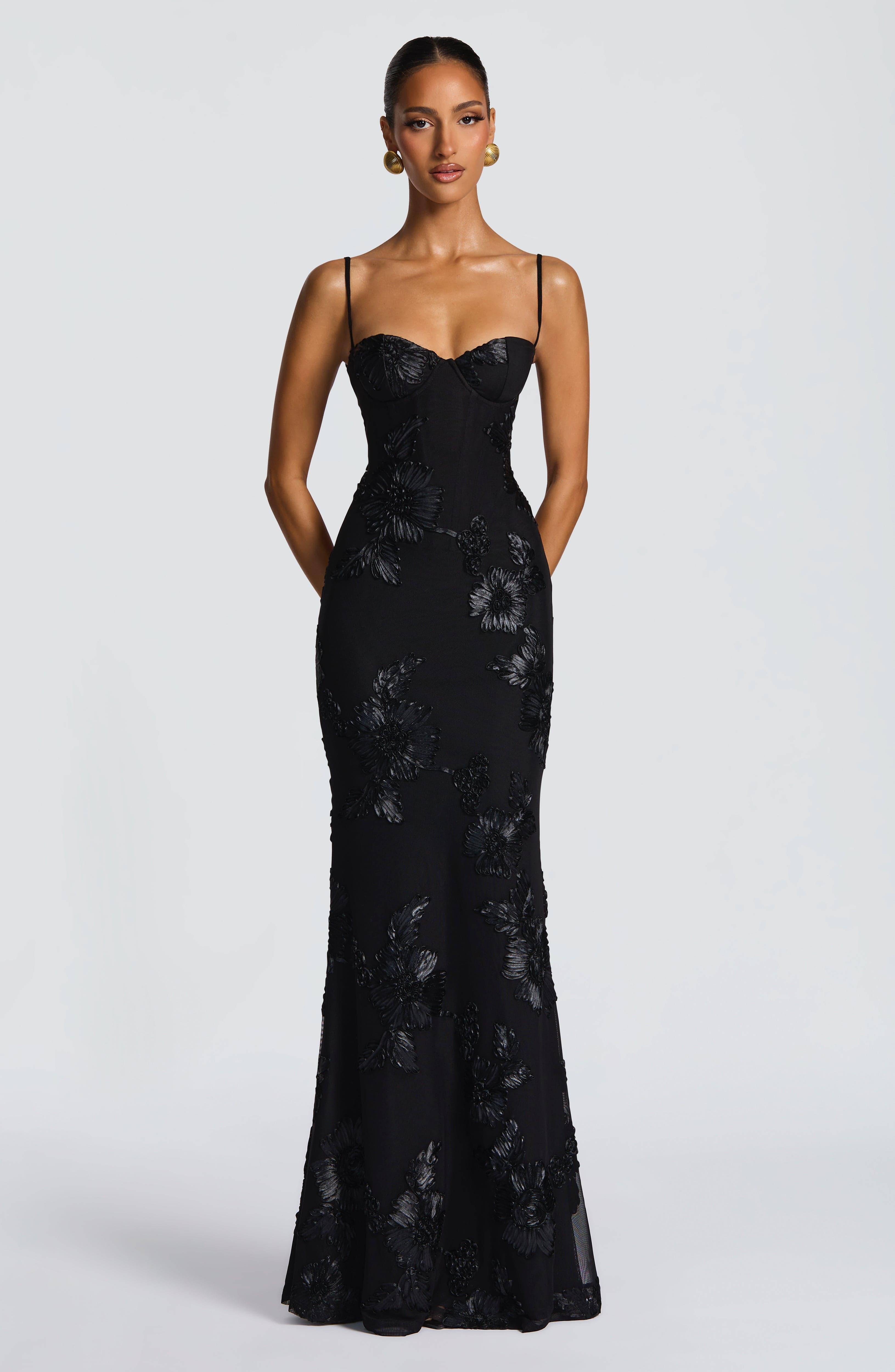 Black Nefertiti Maxi Dress