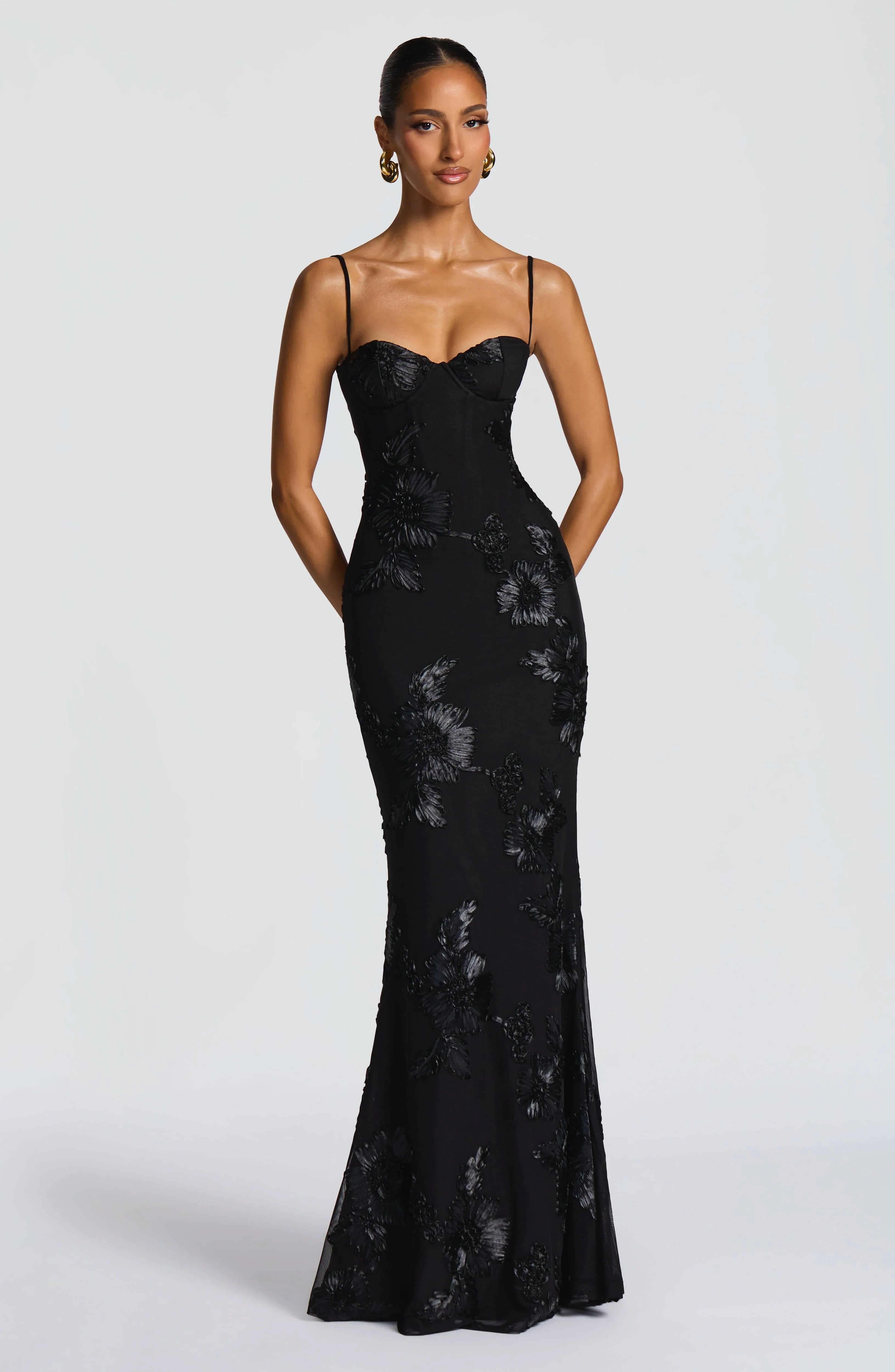 Black Nefertiti Maxi Dress