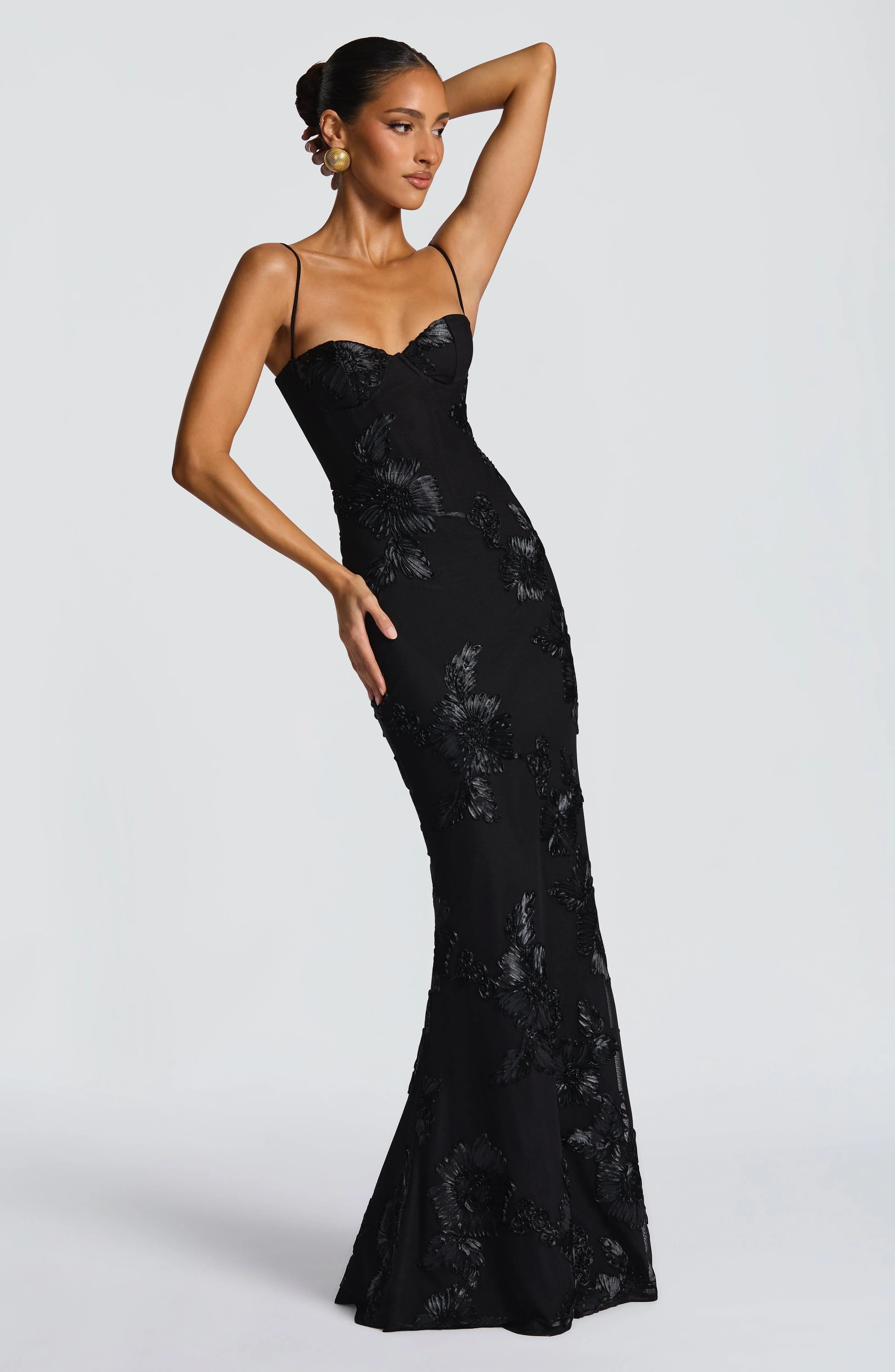 Black Nefertiti Maxi Dress