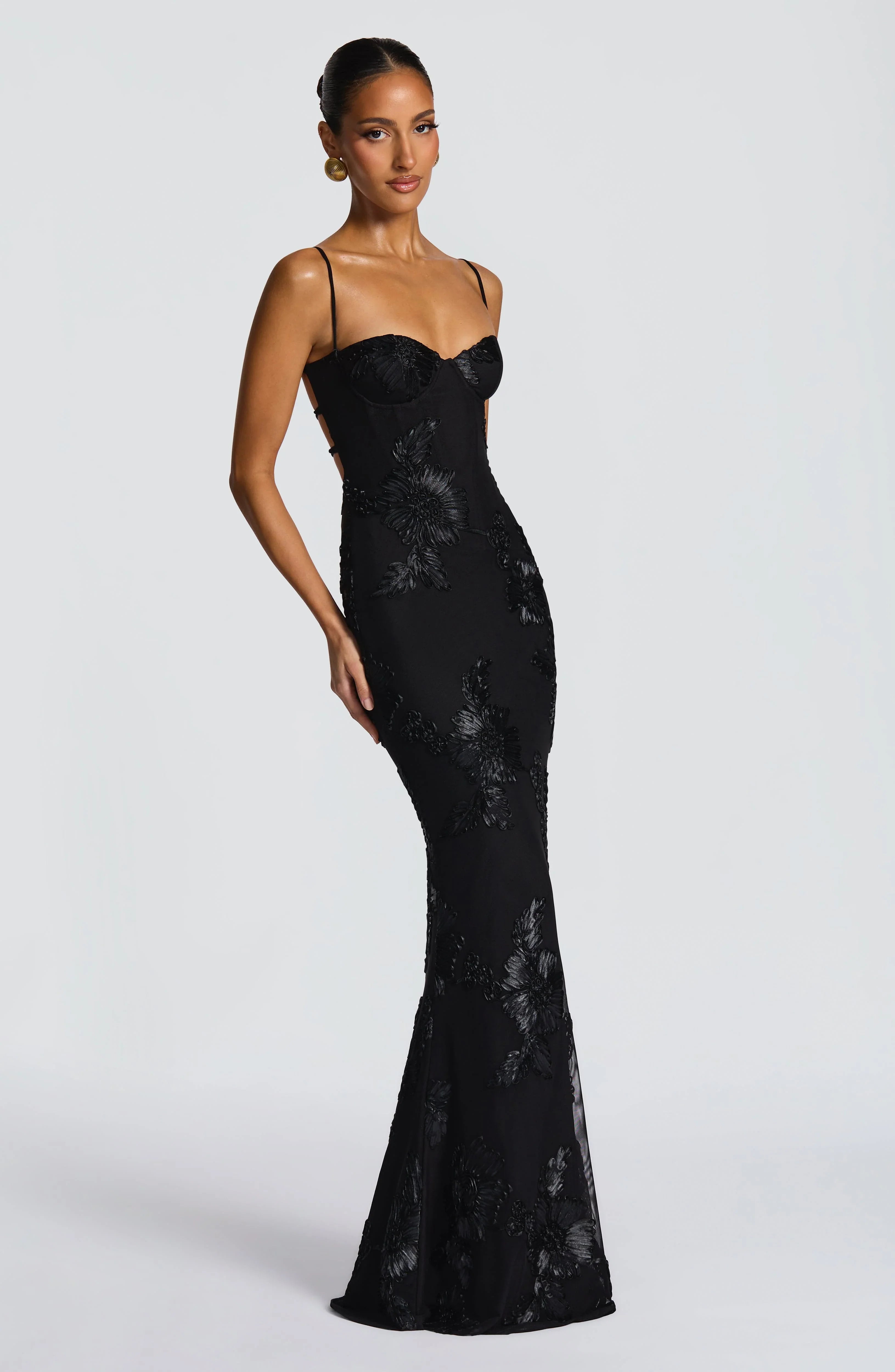 Black Nefertiti Maxi Dress