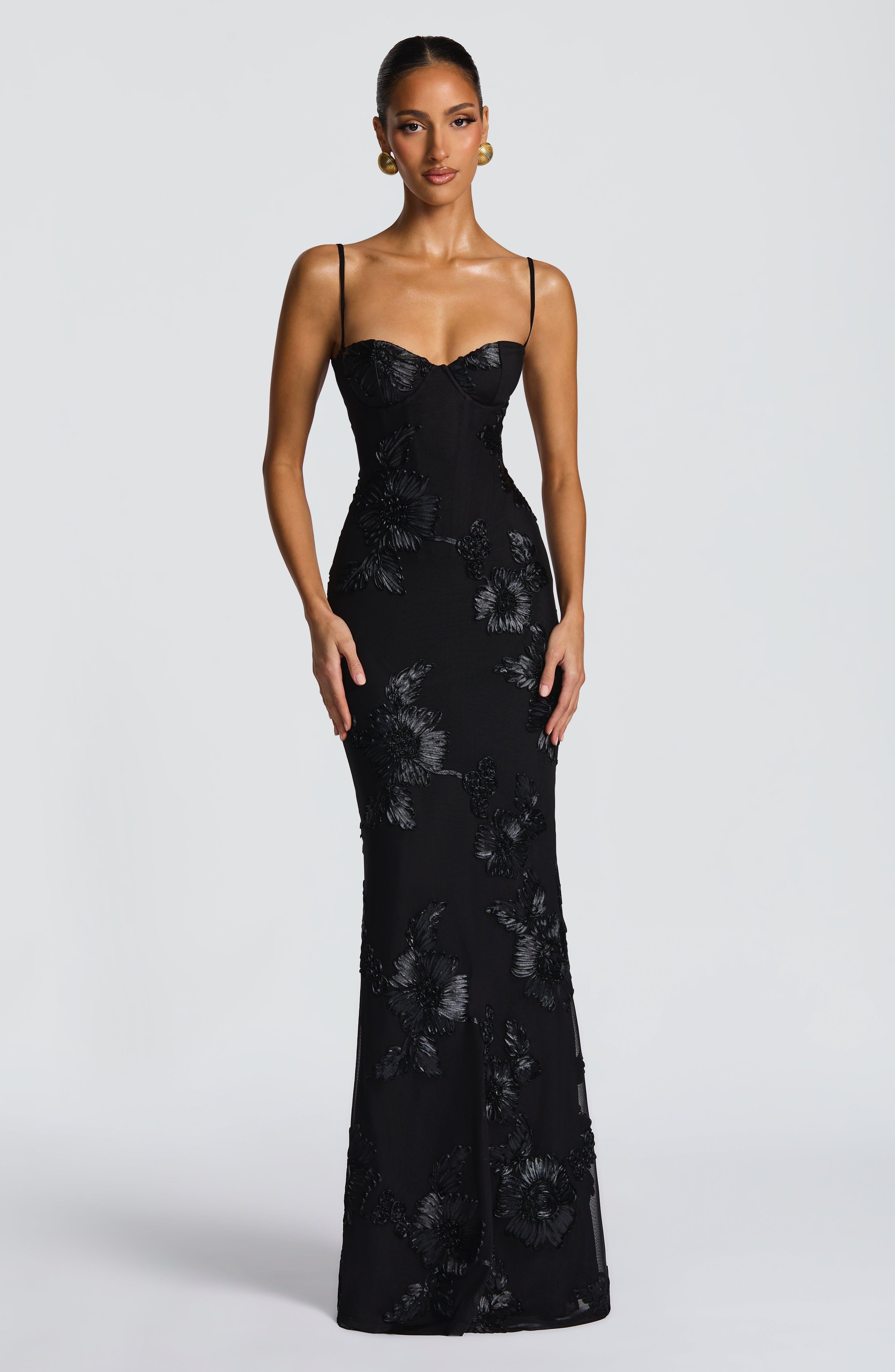 Black Nefertiti Maxi Dress