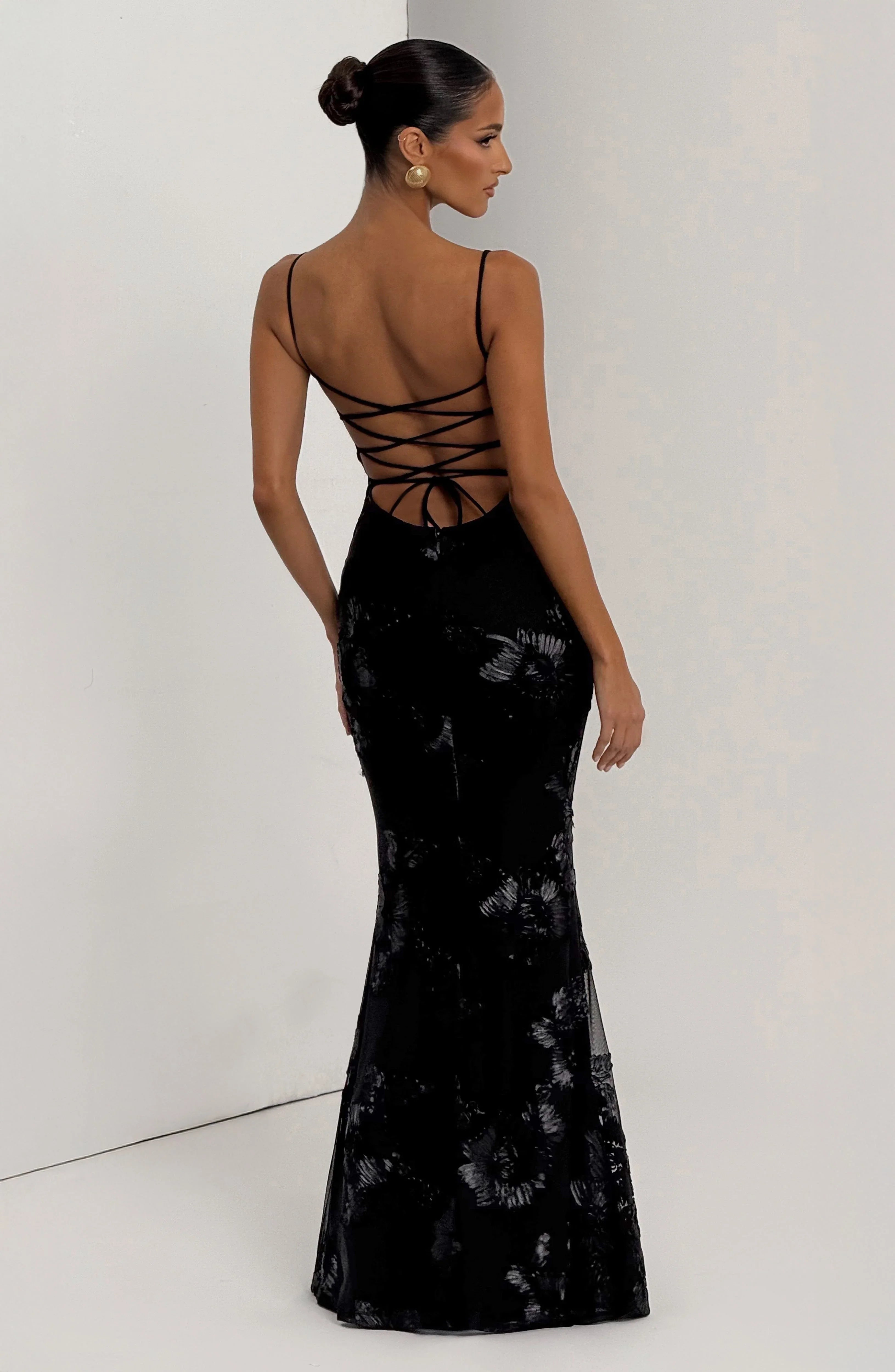 Black Nefertiti Maxi Dress