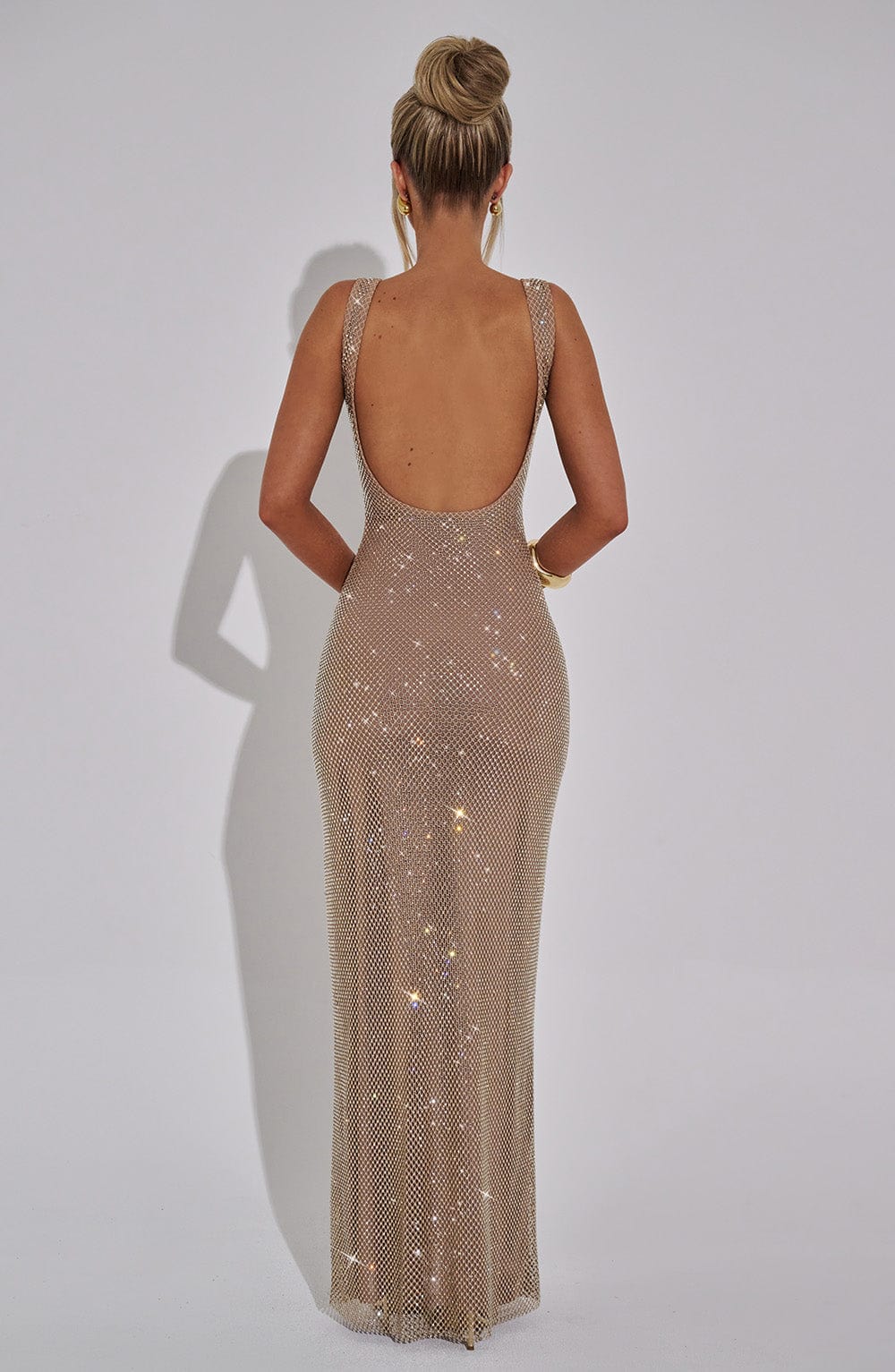 Petra Gold Maxi Dress