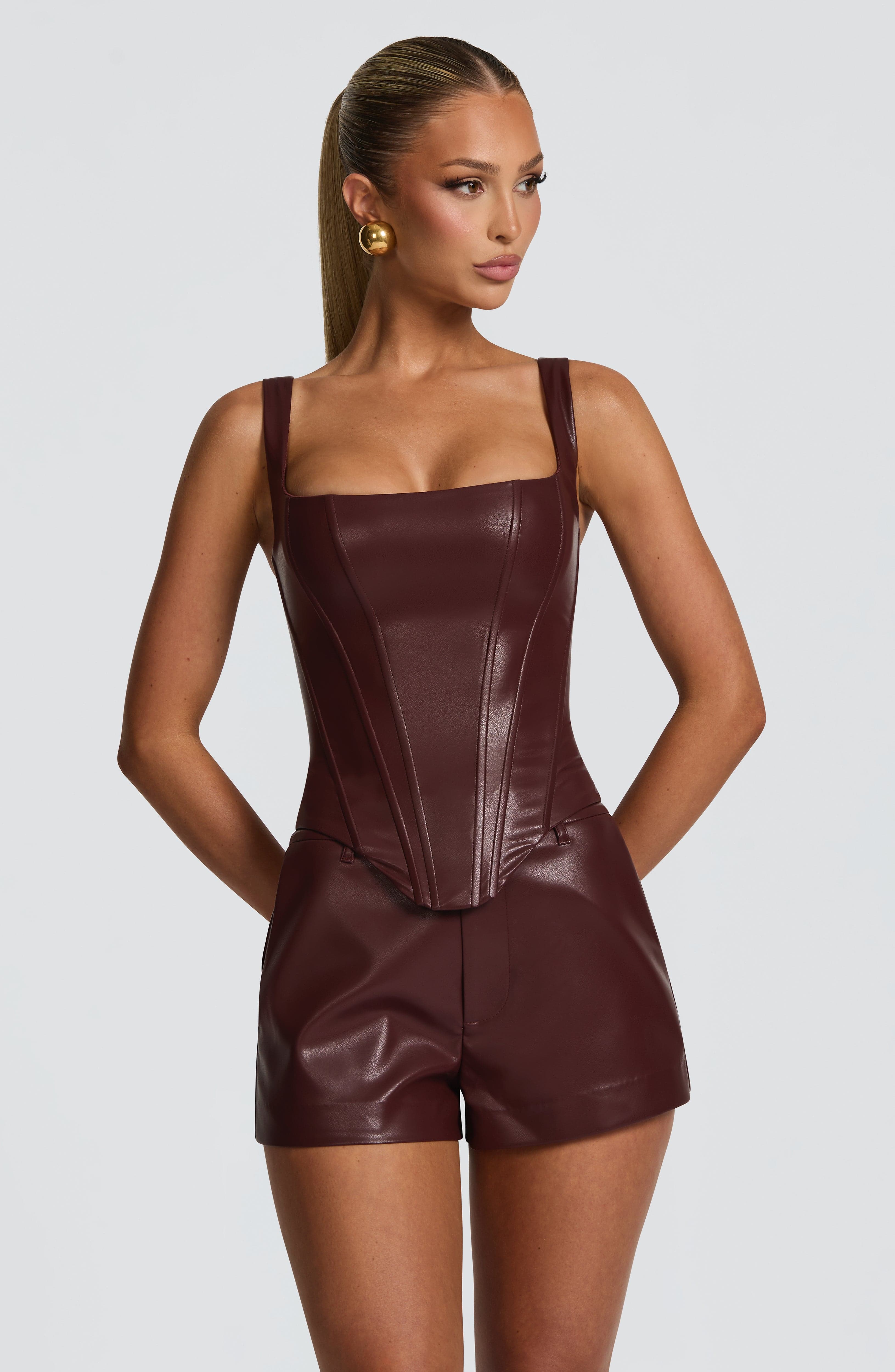 Burgundy Raisa Corset