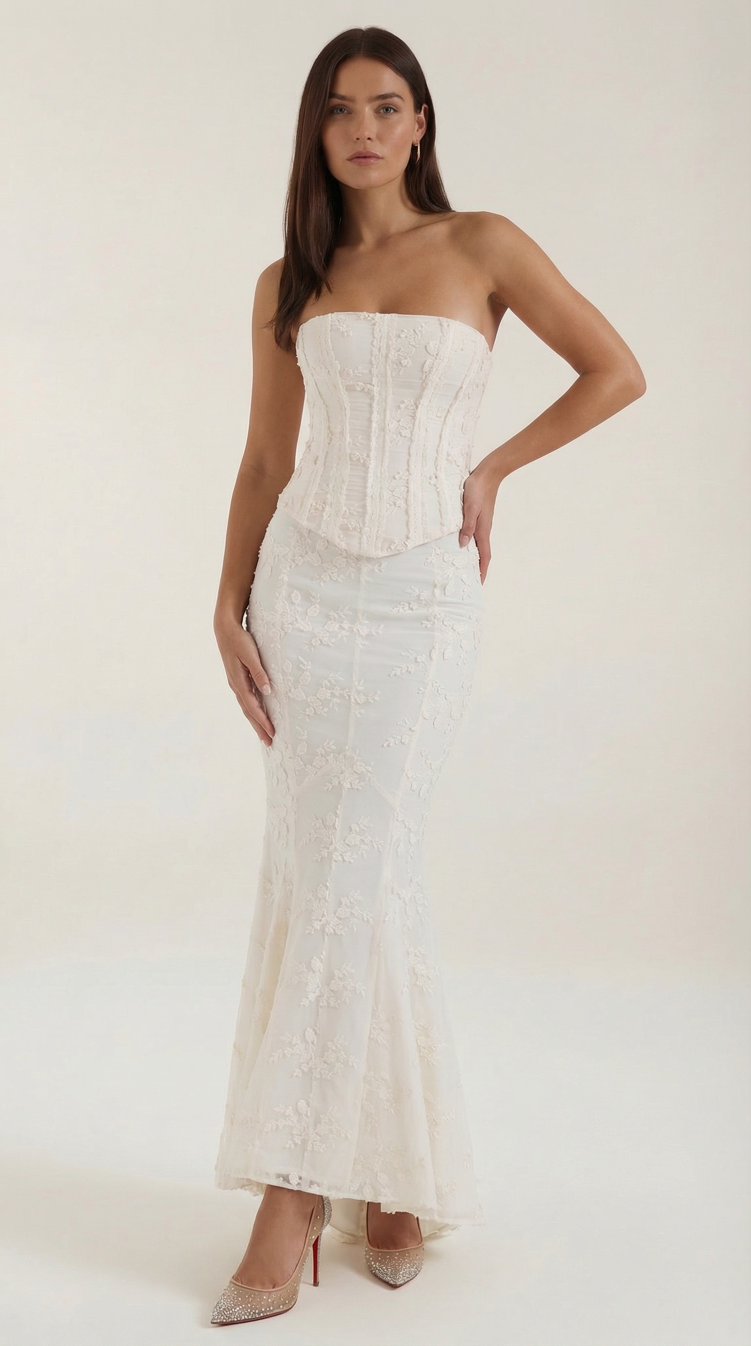 Anastasia Corset Lace Maxi Dress - ICYBOO