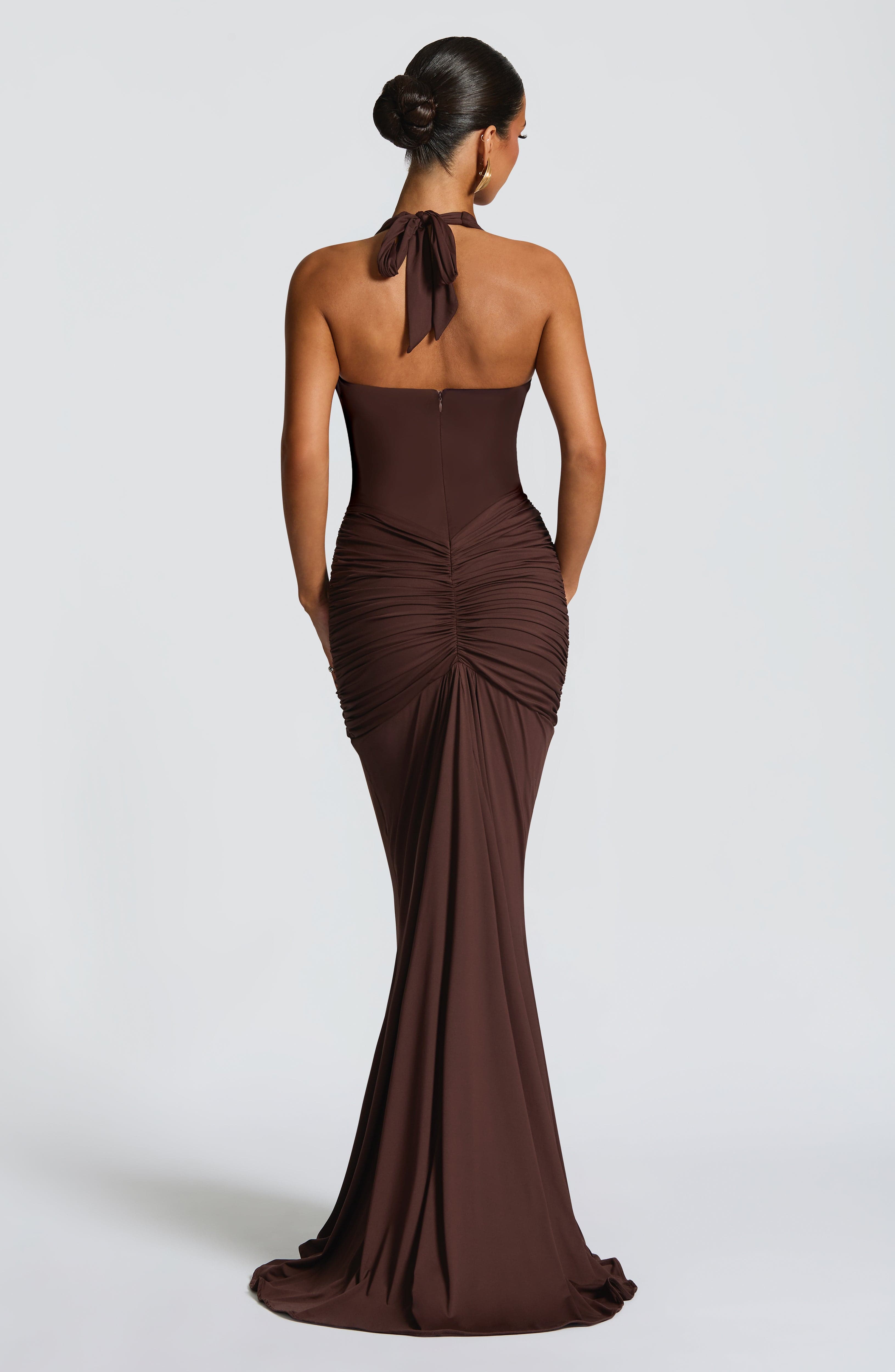 Rosetta Plum Brown Maxi Dress
