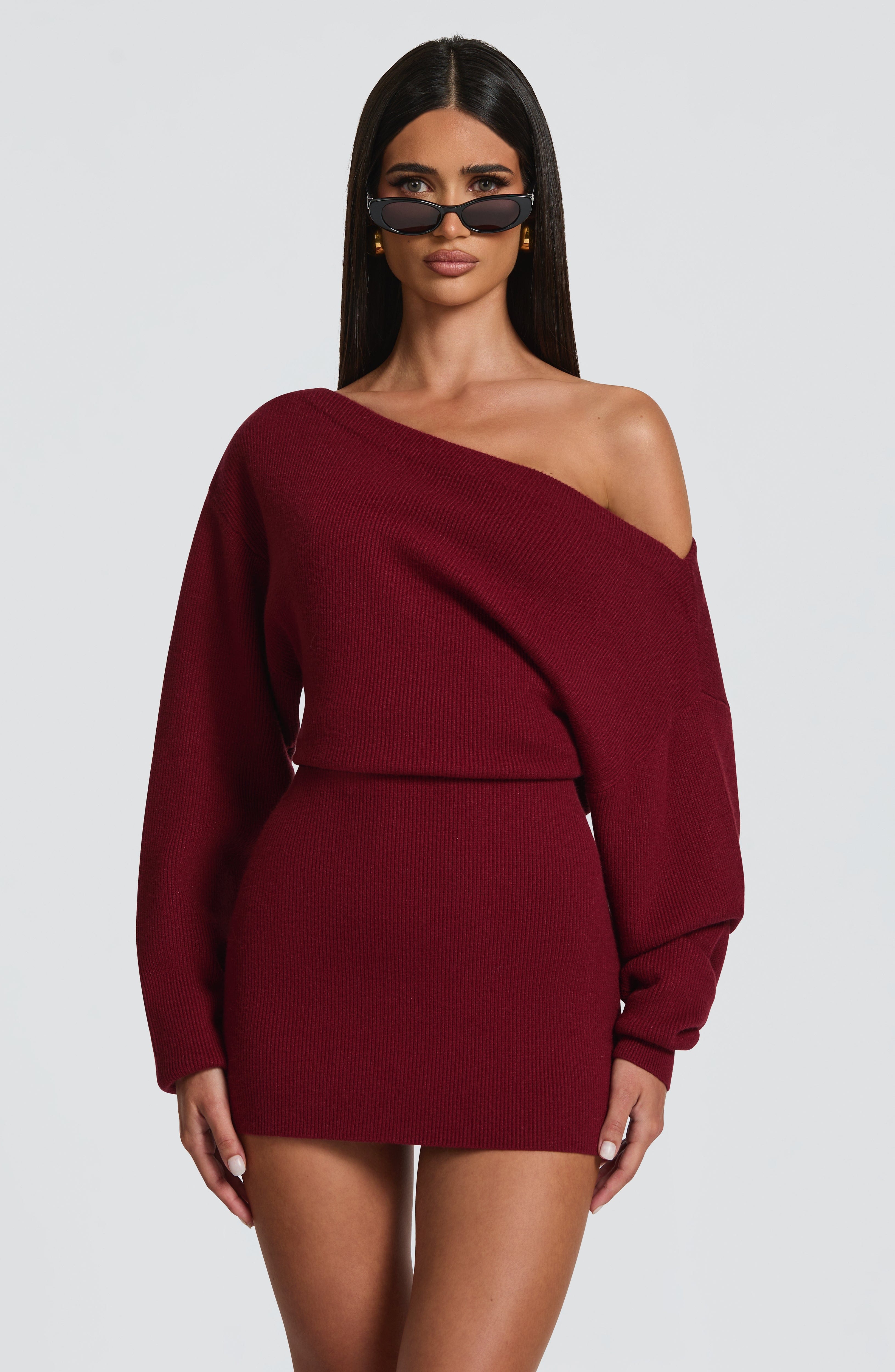 Burgundy Sawyer Mini Dress