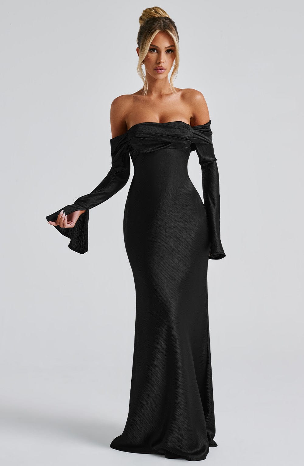 Selene Black Maxi Dress