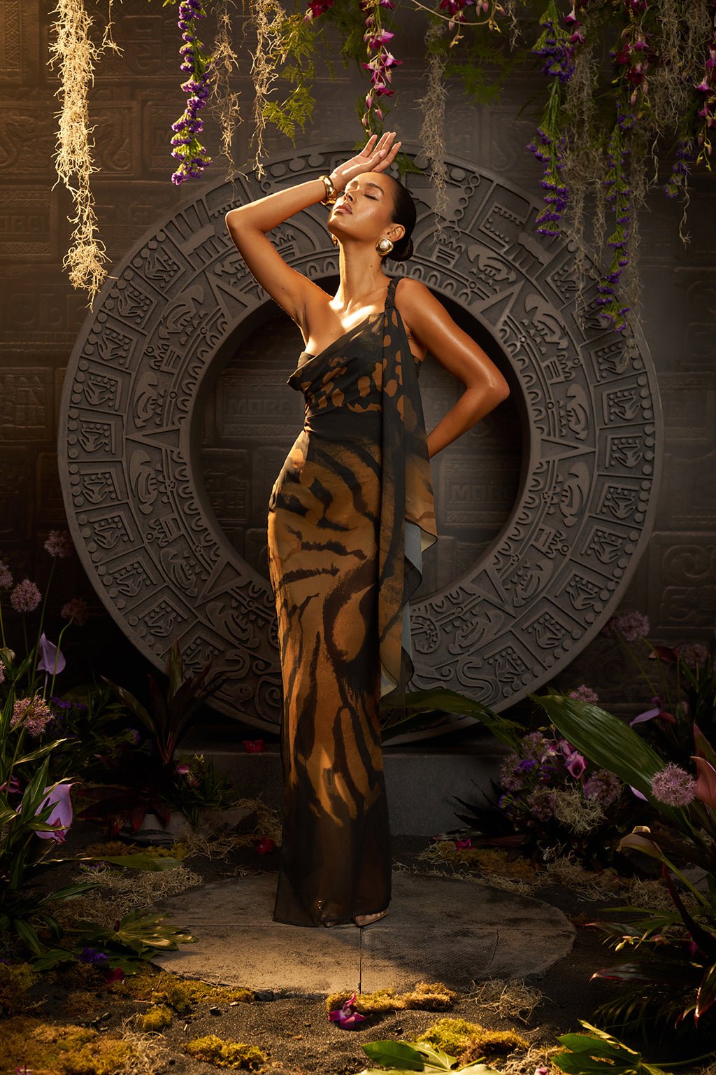 Solstice Sheer Chiffon Maxi Dress