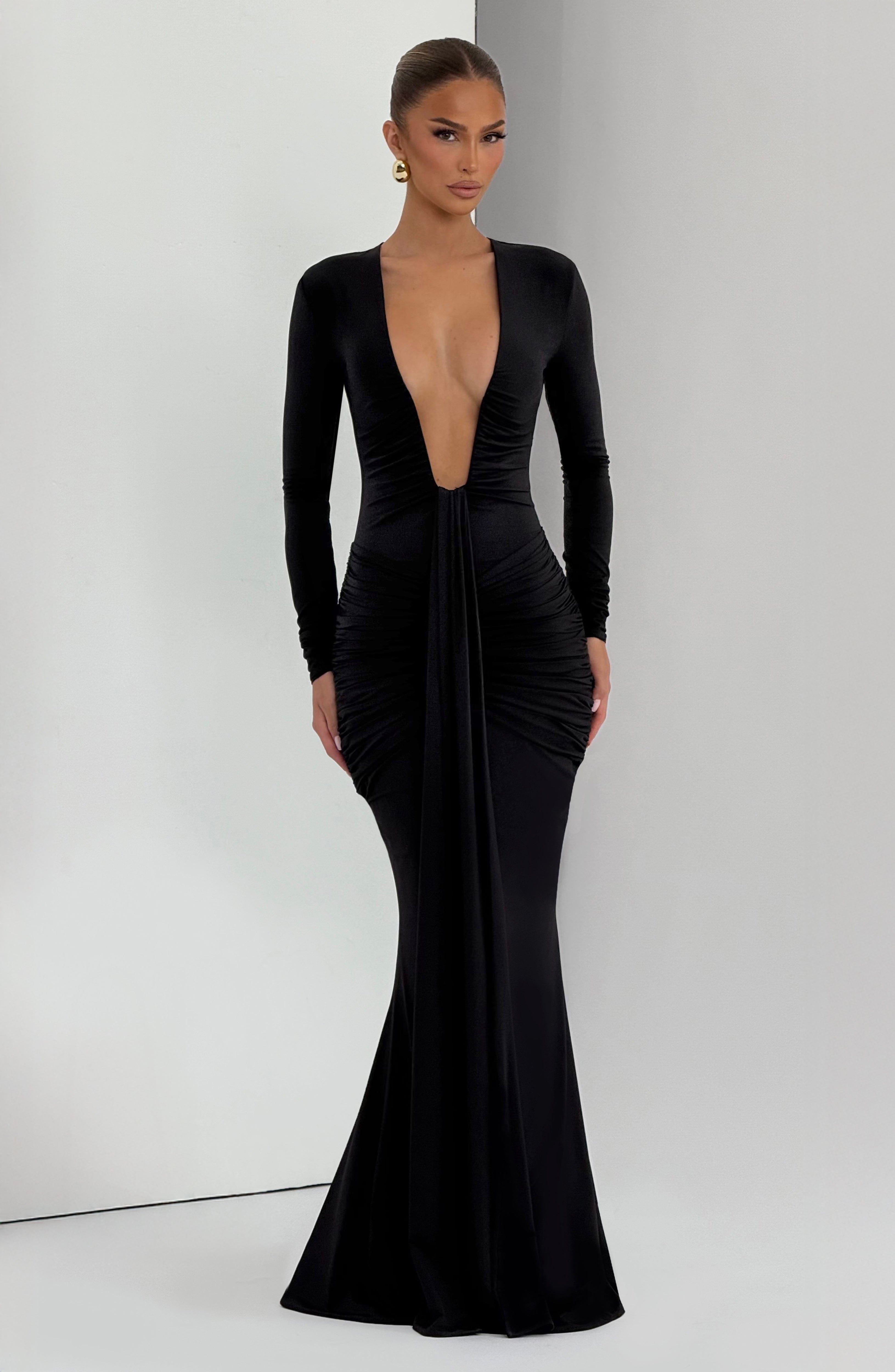 Tara Maxi Dress - Black ICYBOO