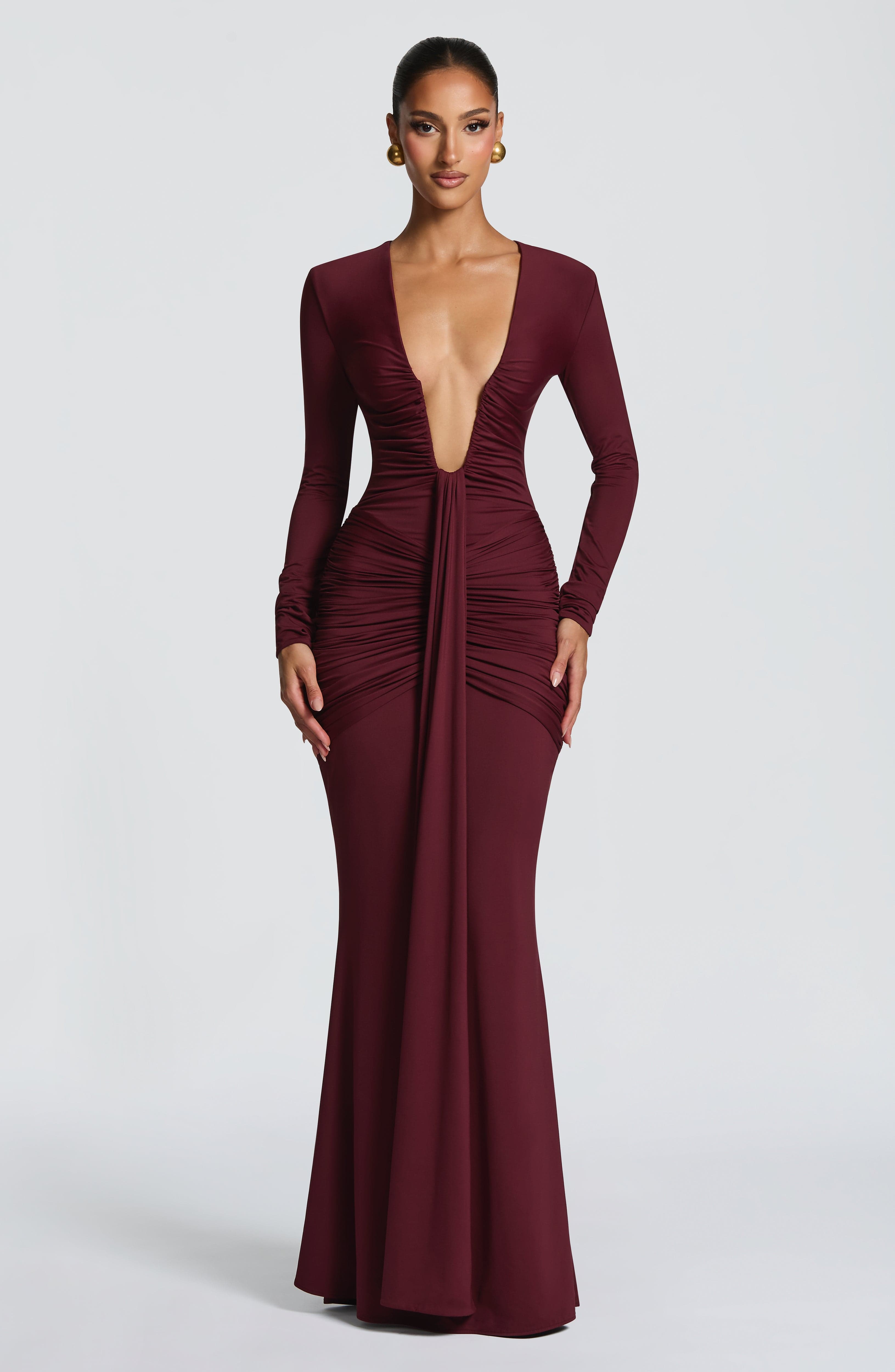 Tara Maxi Dress - Cherry Lacquer ICYBOO
