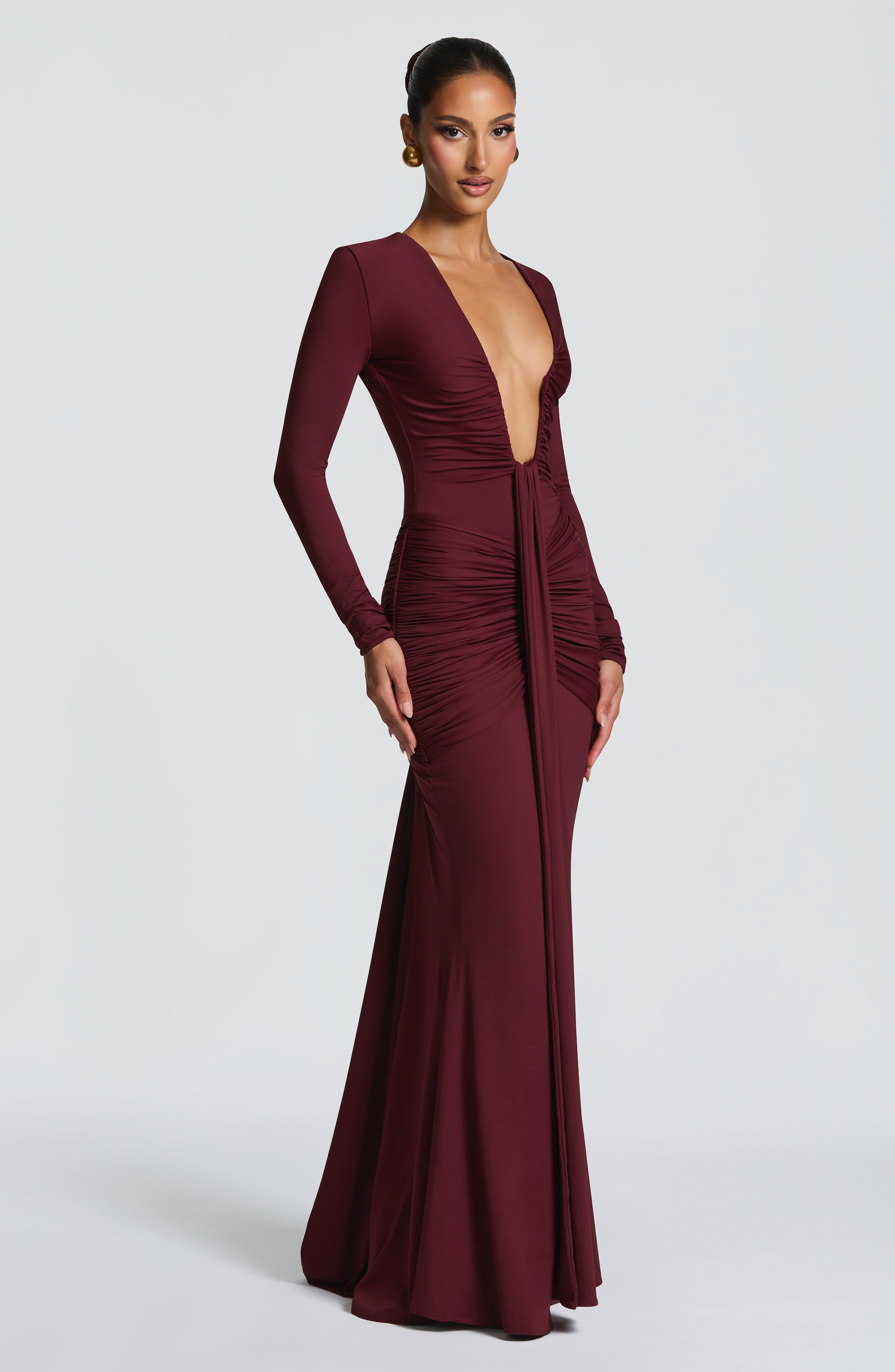 Tara Maxi Dress - Cherry Lacquer ICYBOO