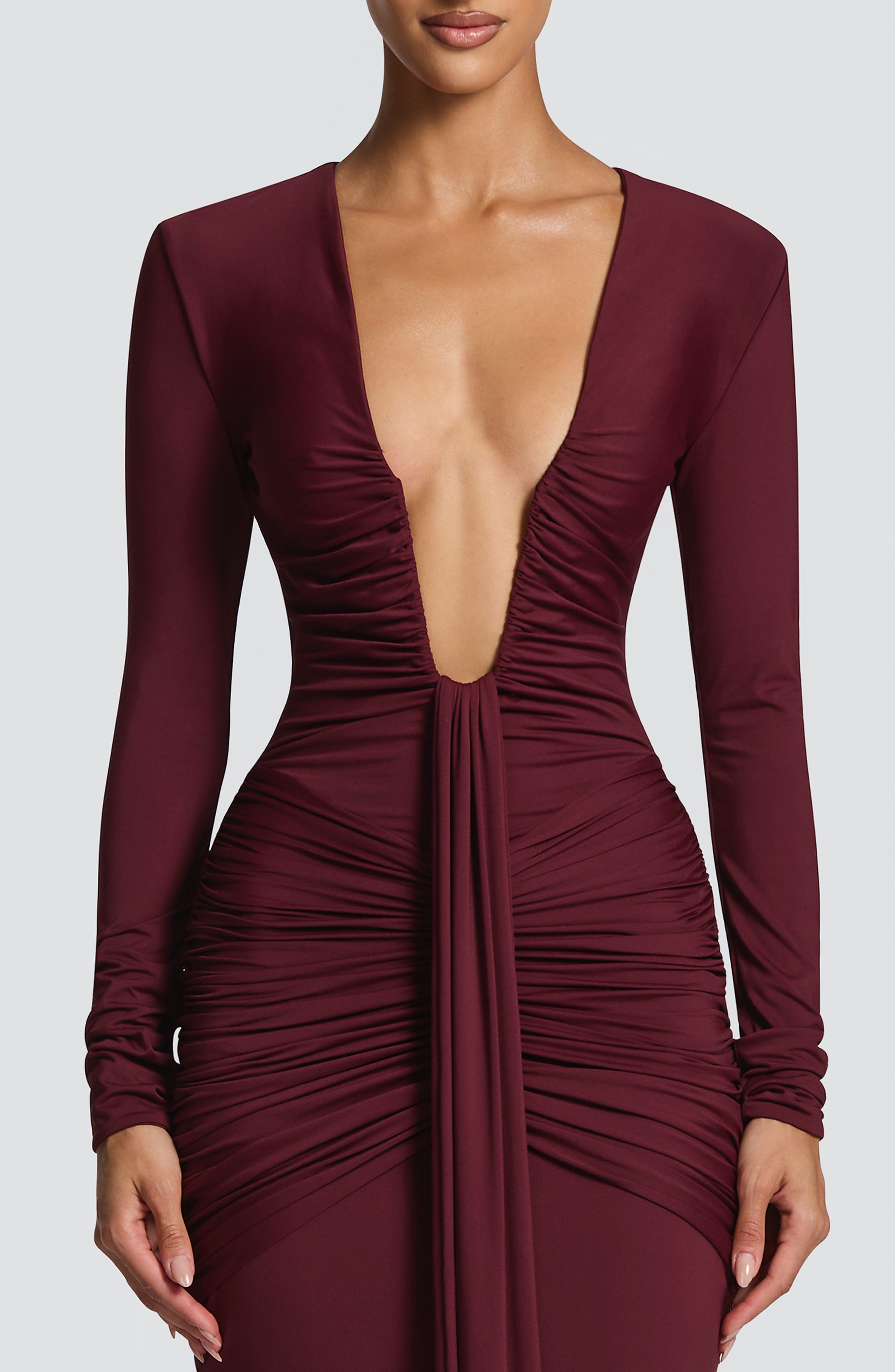 Tara Maxi Dress - Cherry Lacquer ICYBOO
