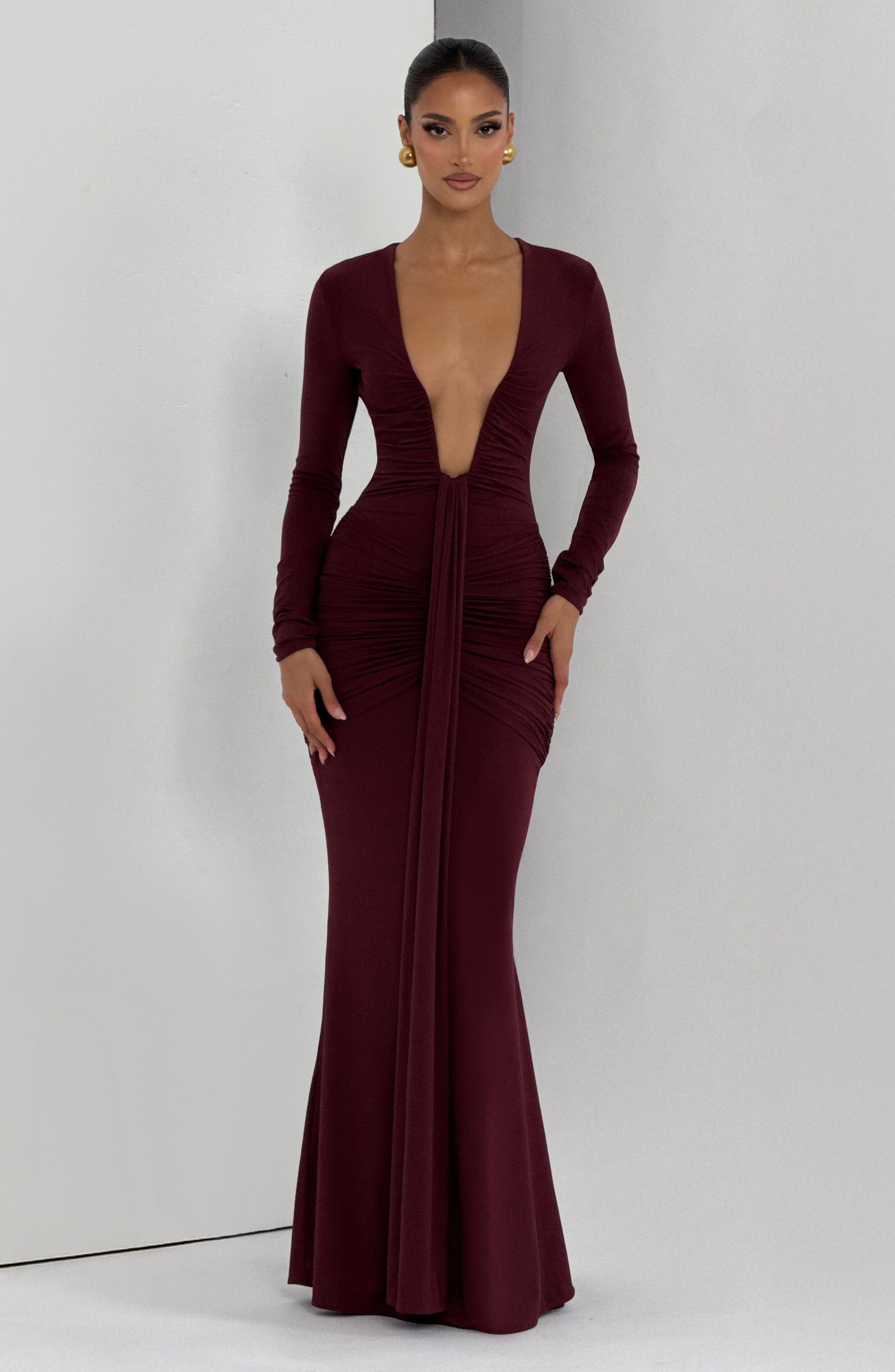 Tara Maxi Dress - Cherry Lacquer ICYBOO