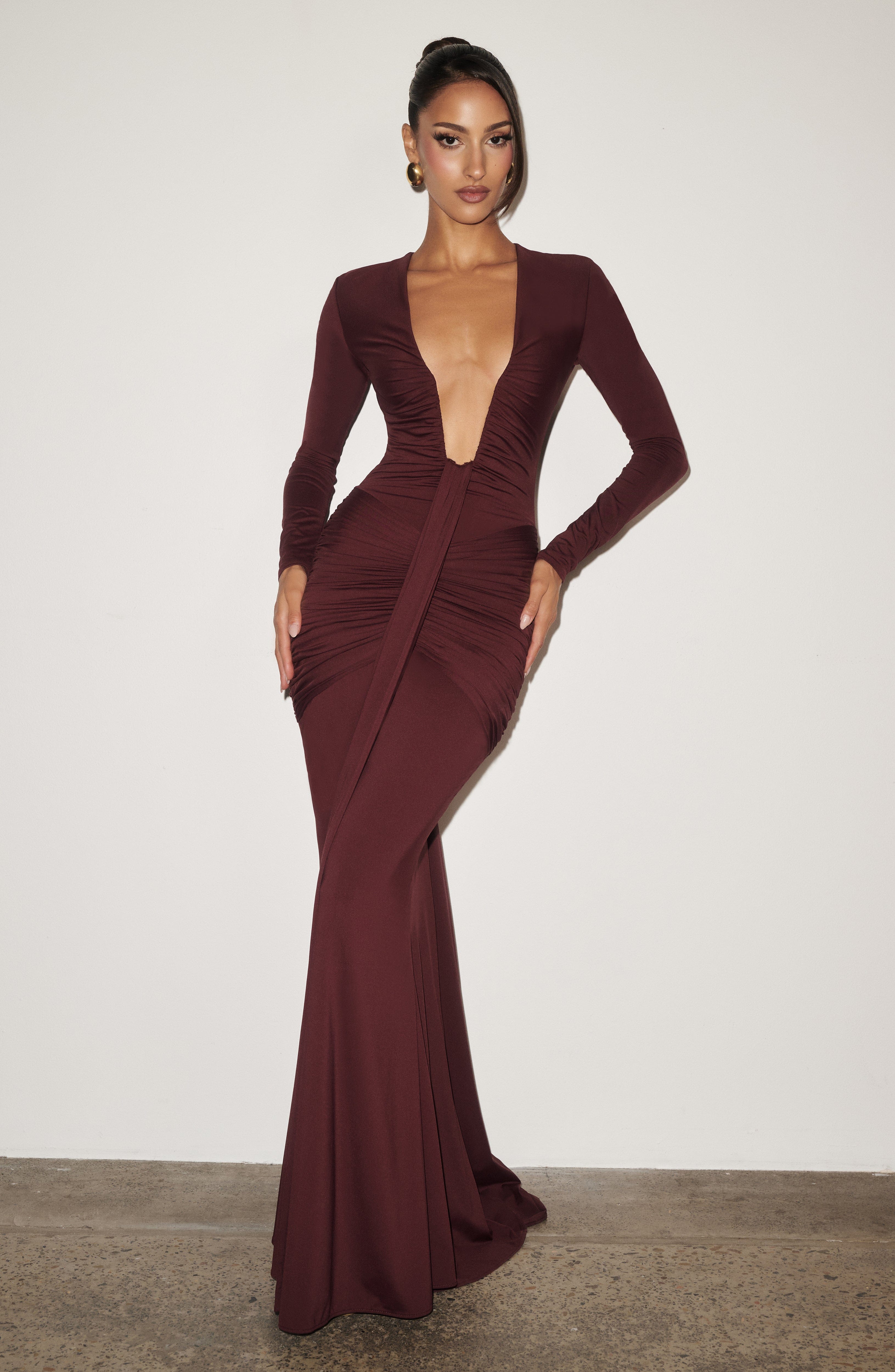 Tara Maxi Dress - Cherry Lacquer ICYBOO