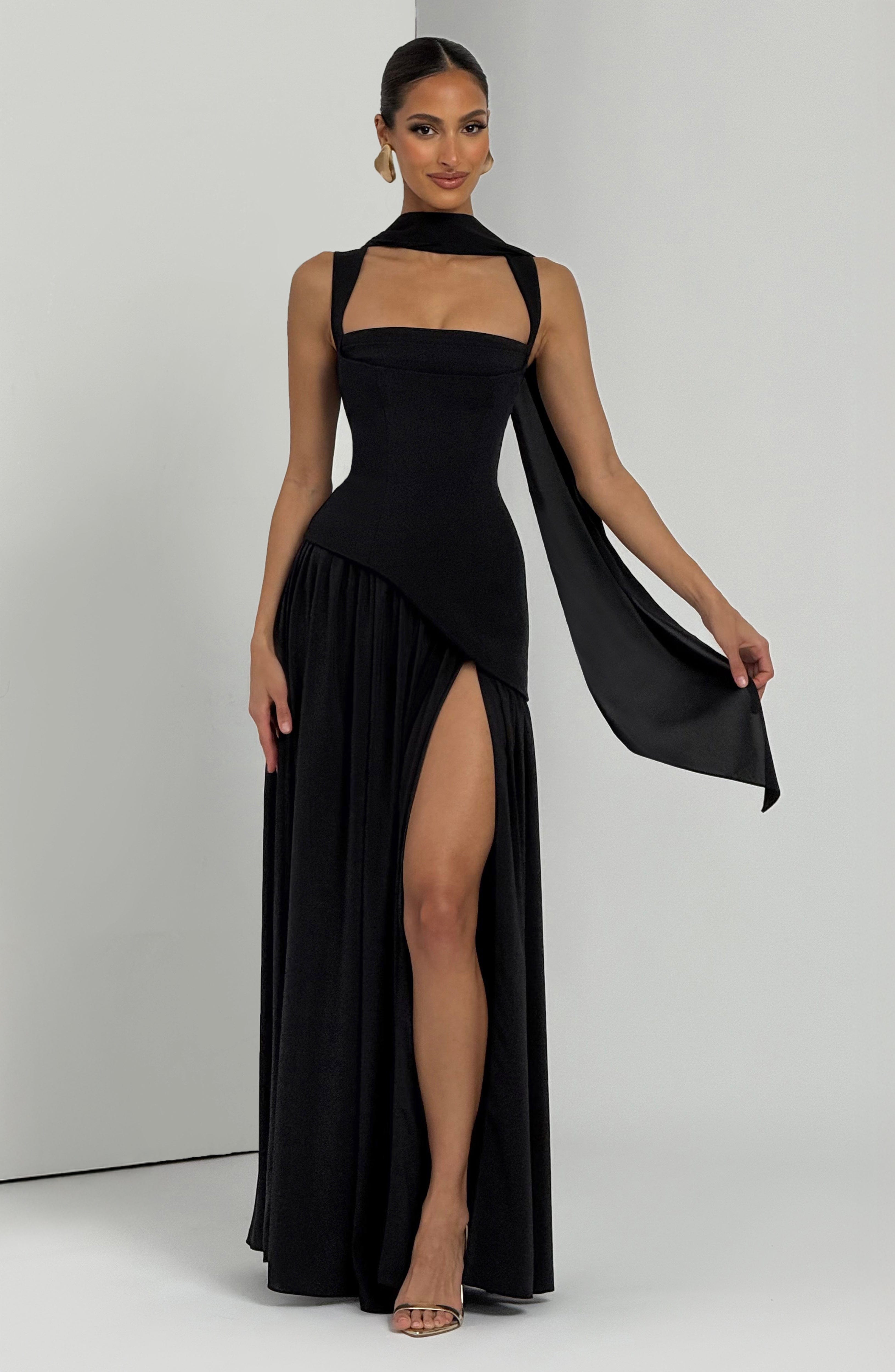 Tullulah Black Maxi Dress