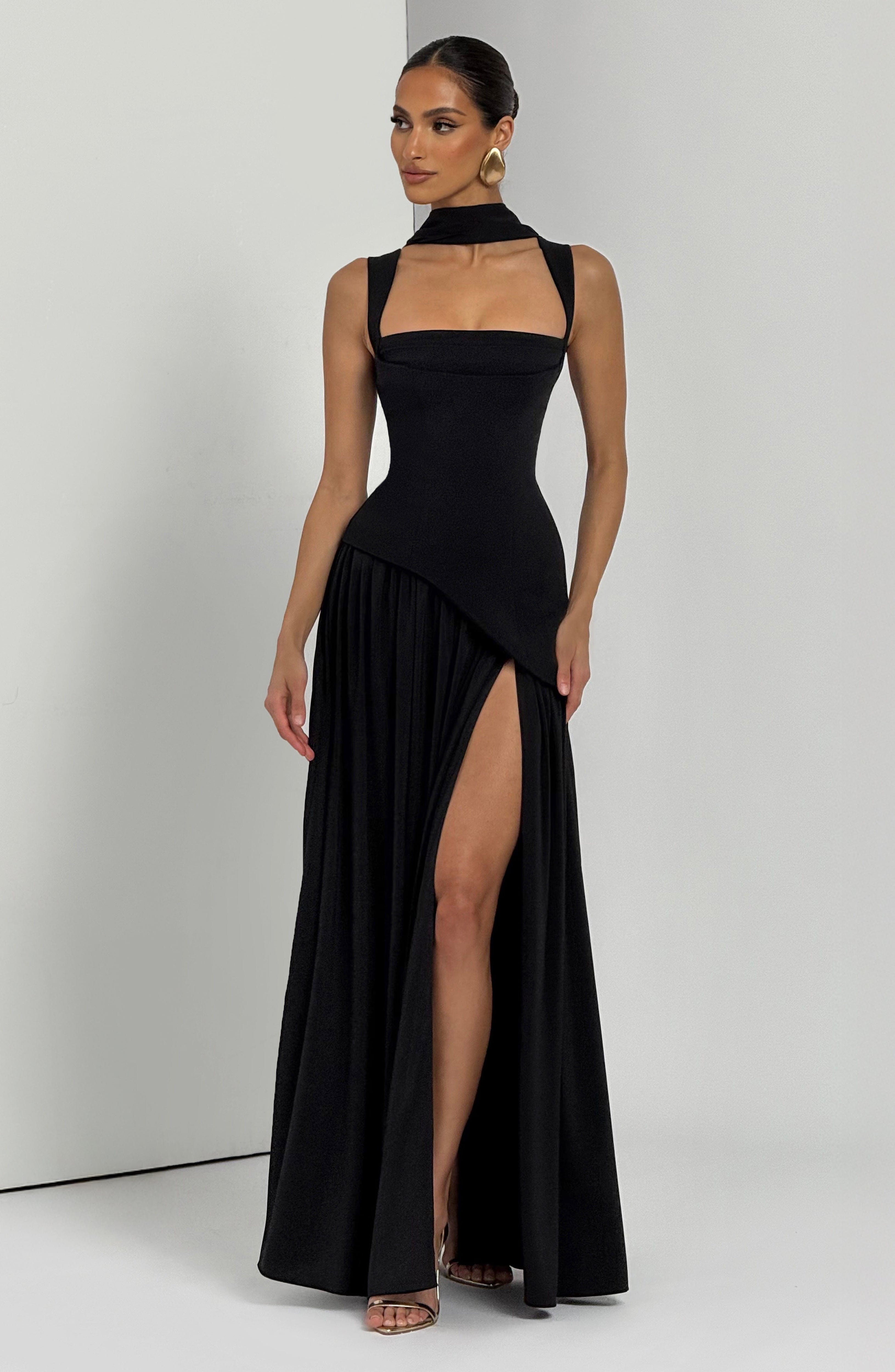 Tullulah Black Maxi Dress
