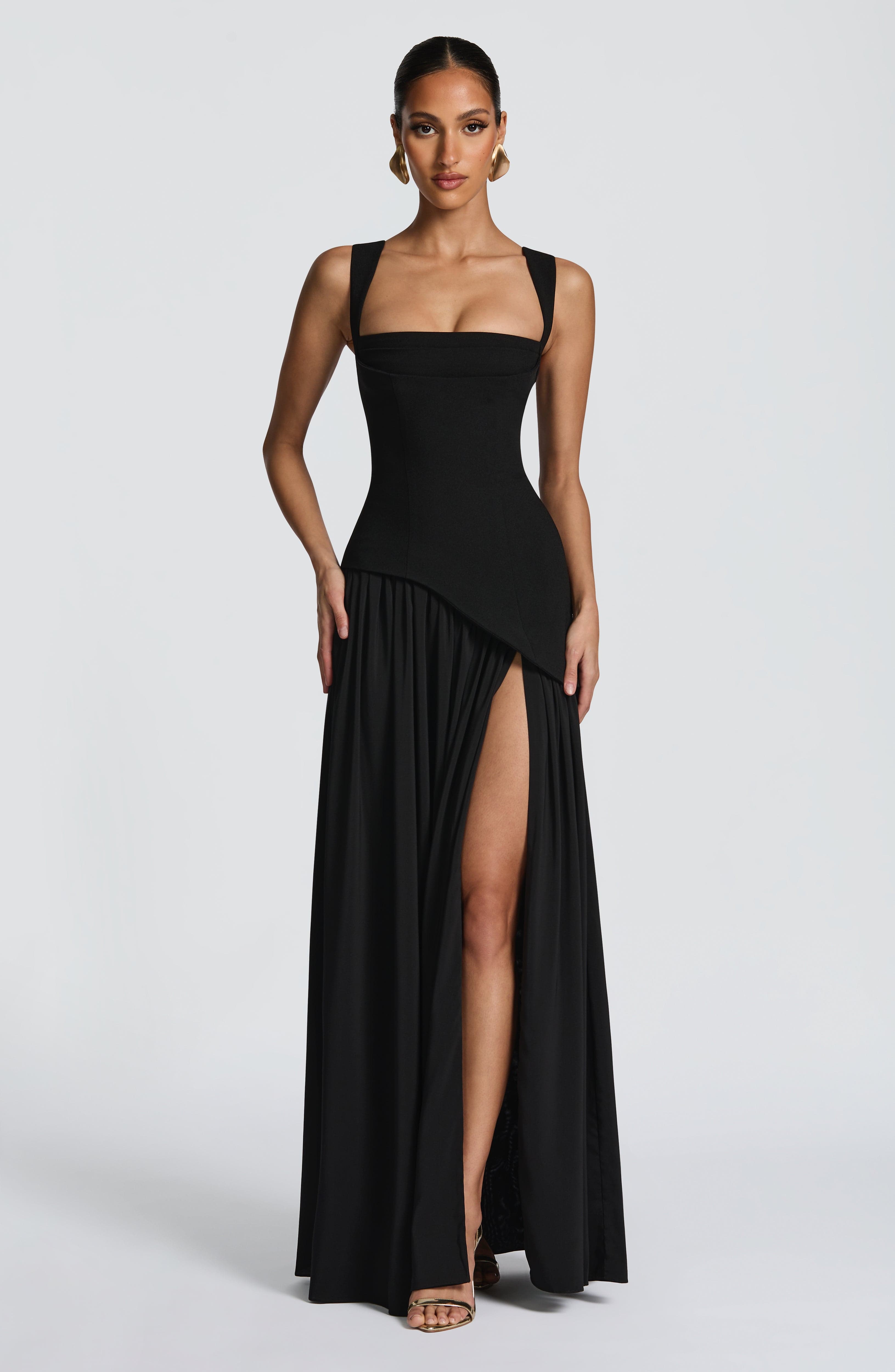 Tullulah Black Maxi Dress