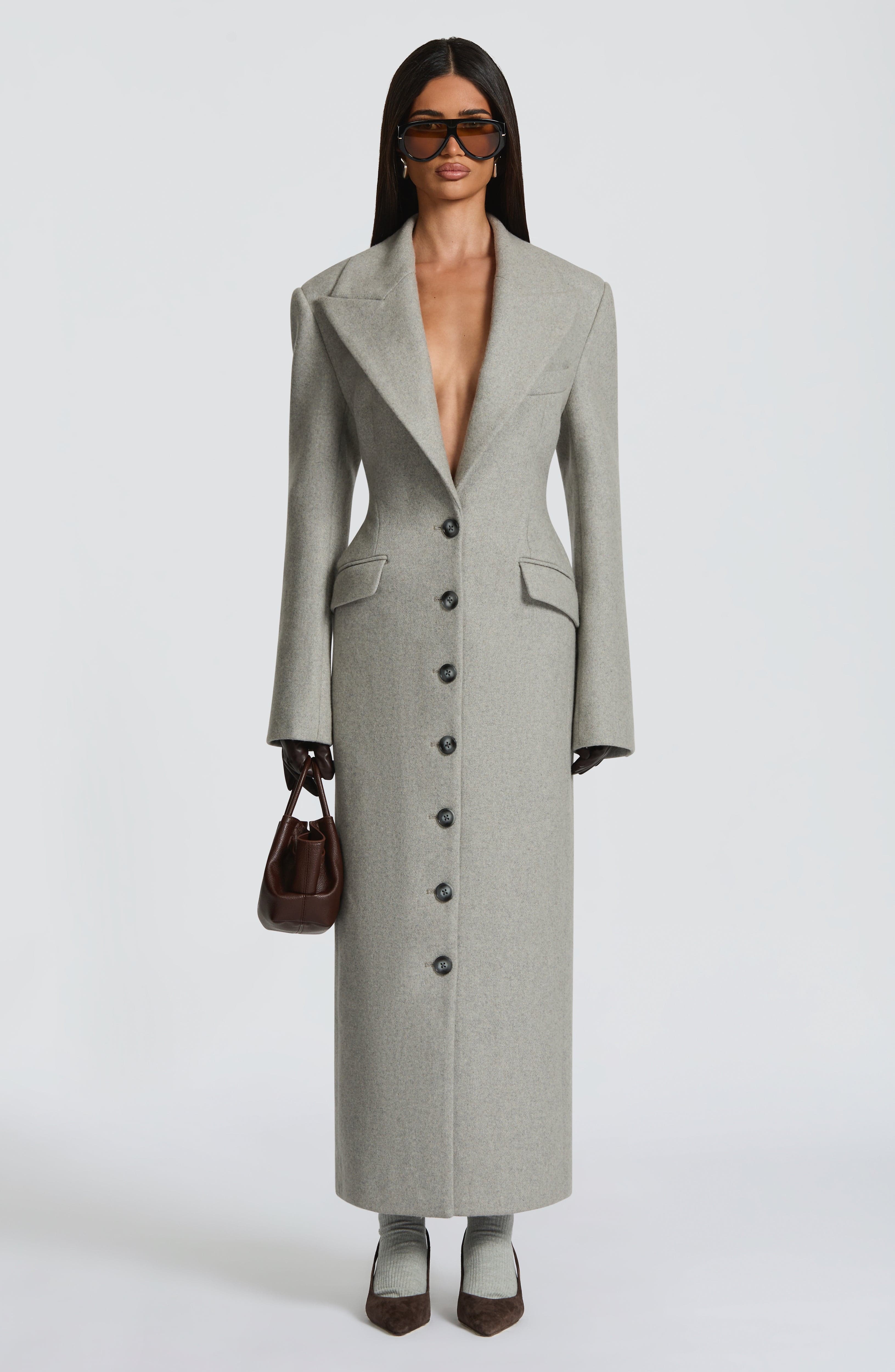 Ursula Light Grey Coat