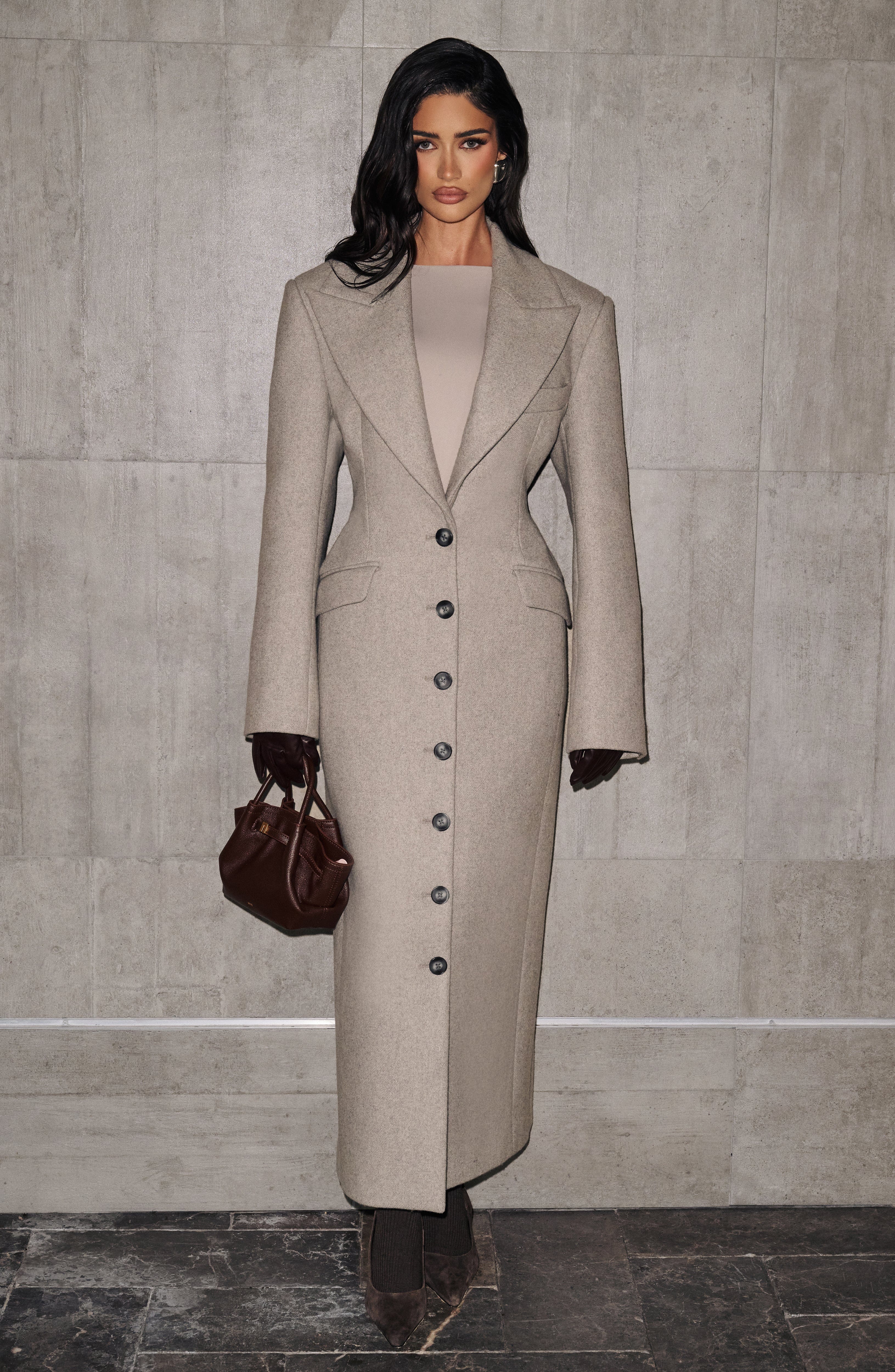 Ursula Light Grey Coat