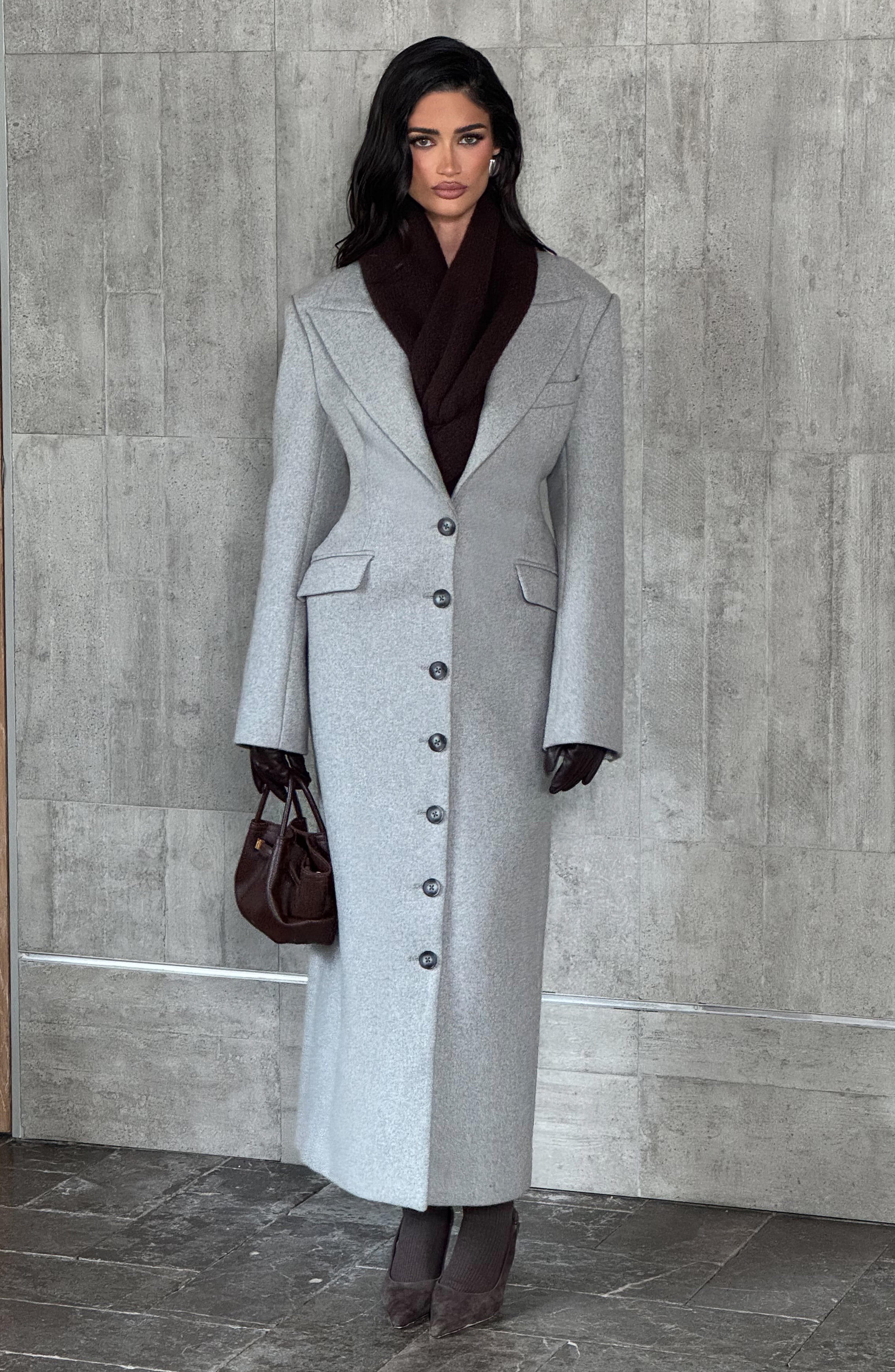 Ursula Light Grey Coat