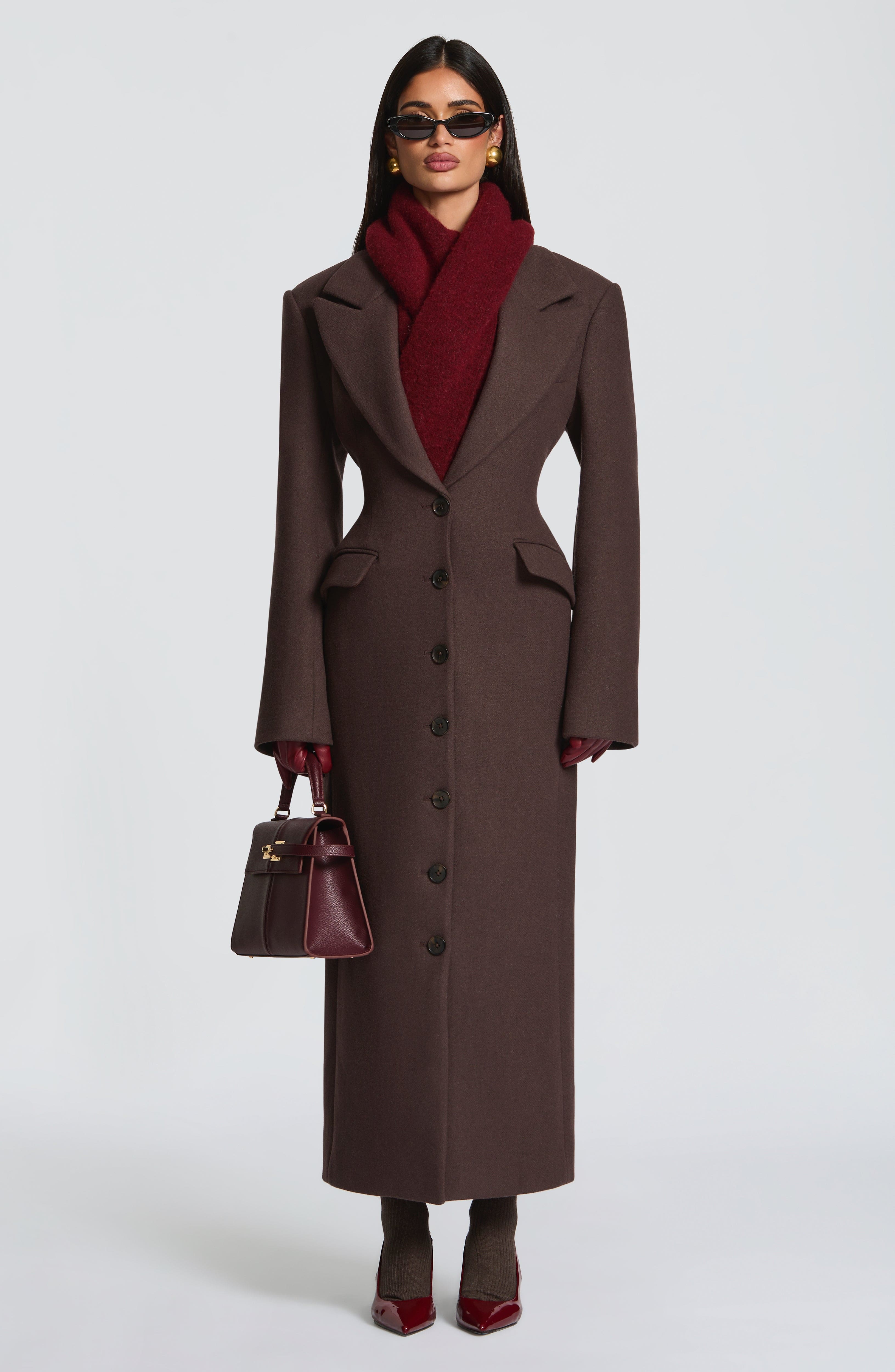 Plum Brown Ursula Coat