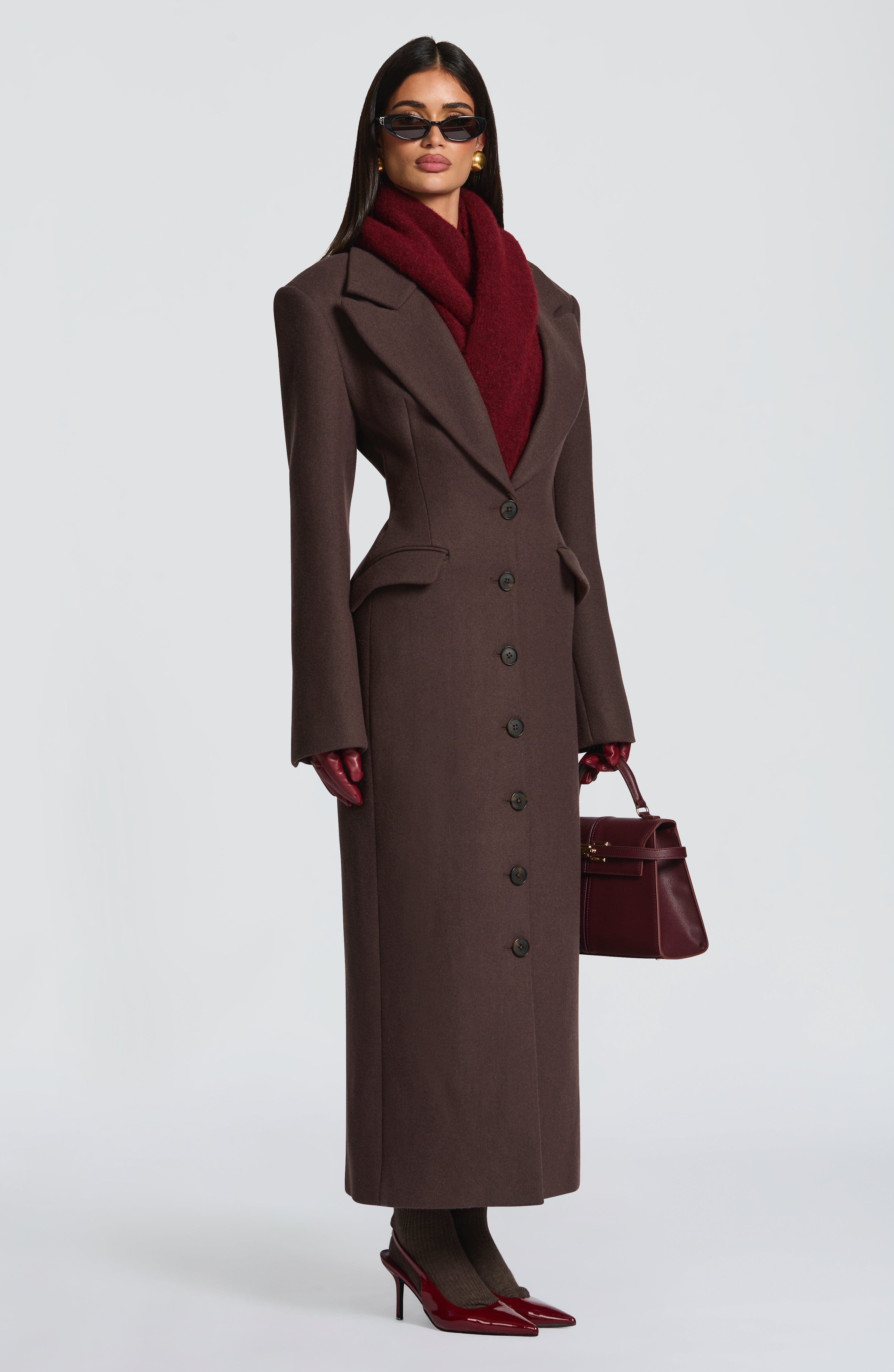 Plum Brown Ursula Coat