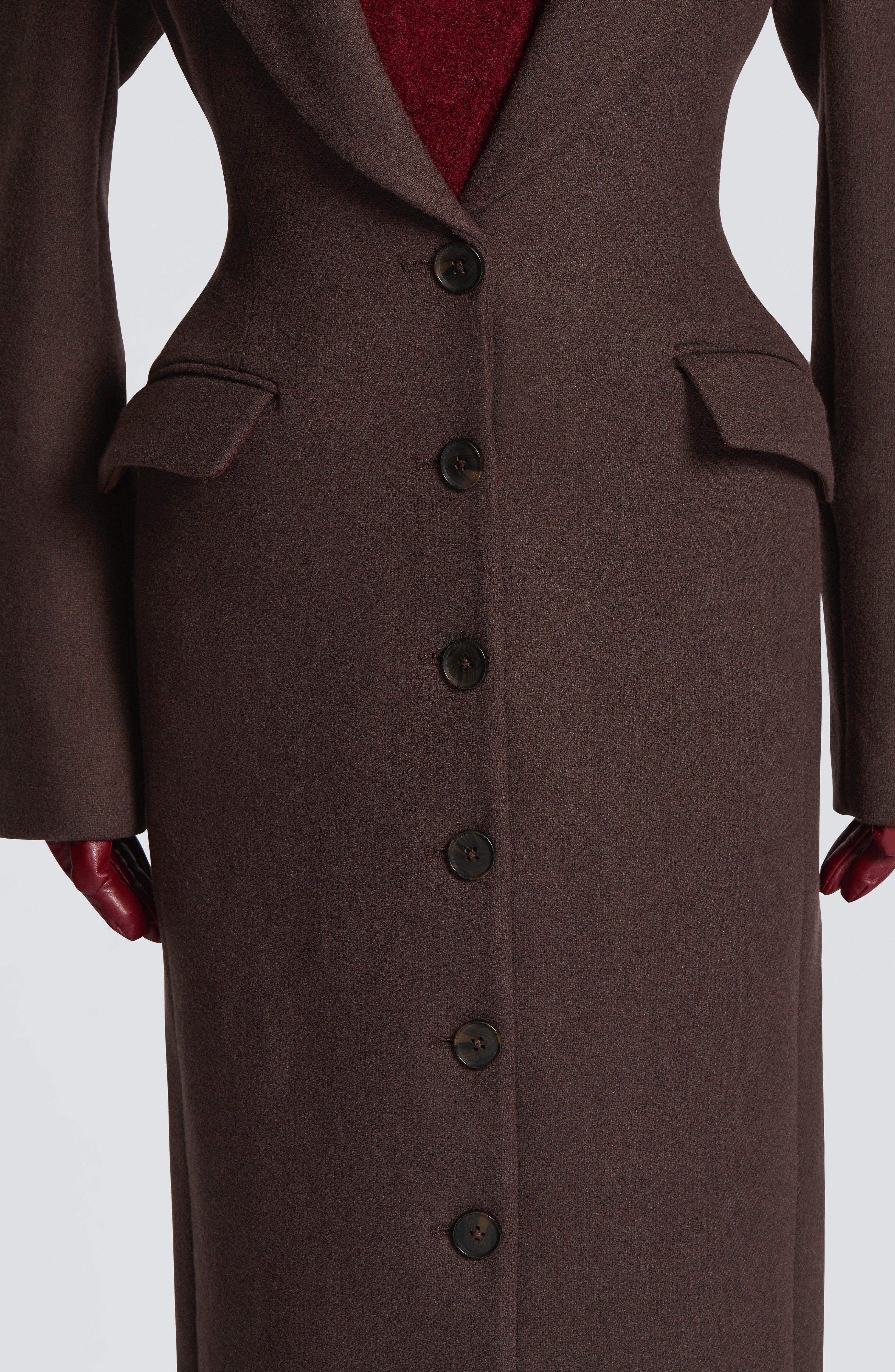 Plum Brown Ursula Coat