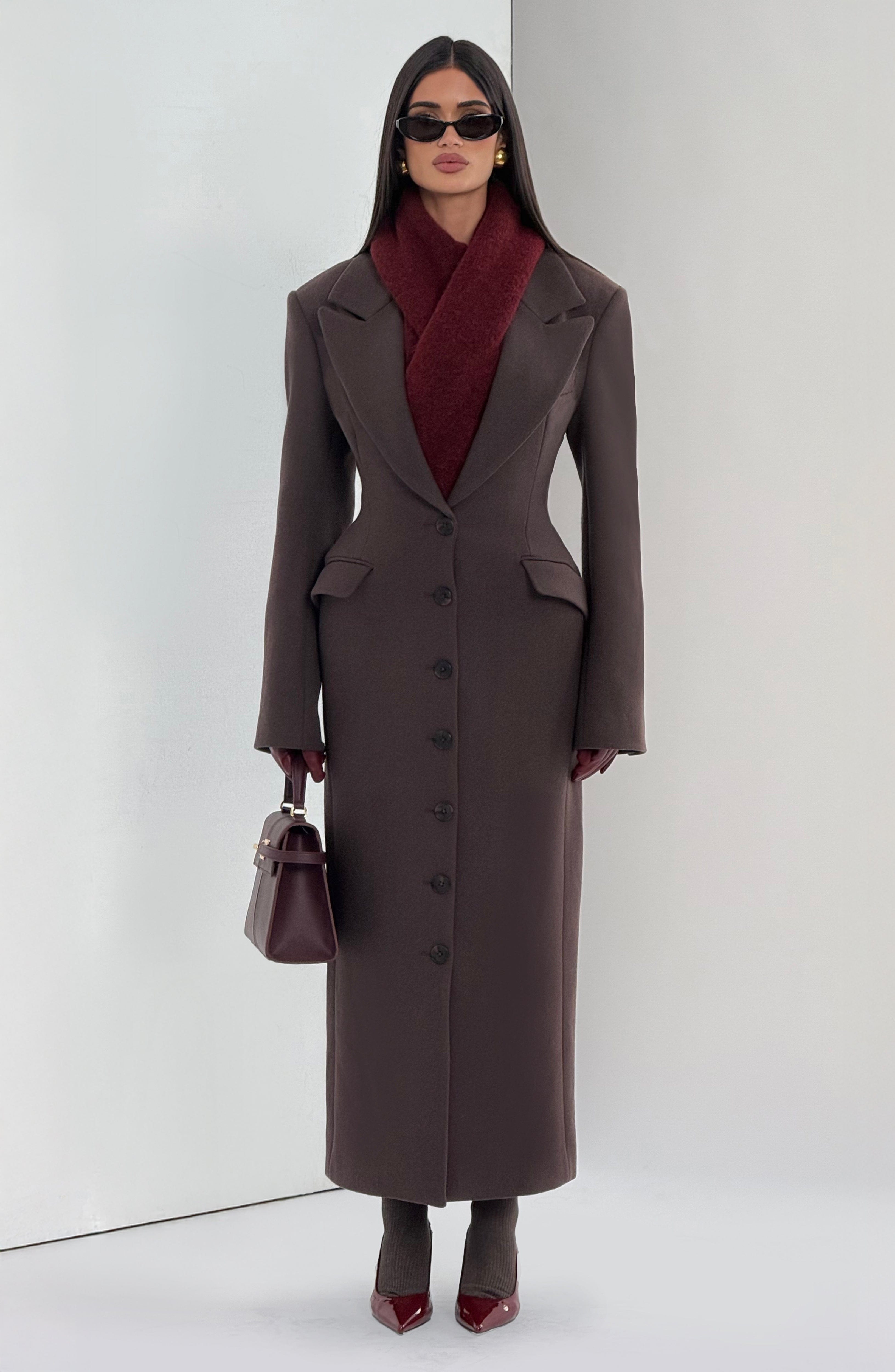 Plum Brown Ursula Coat