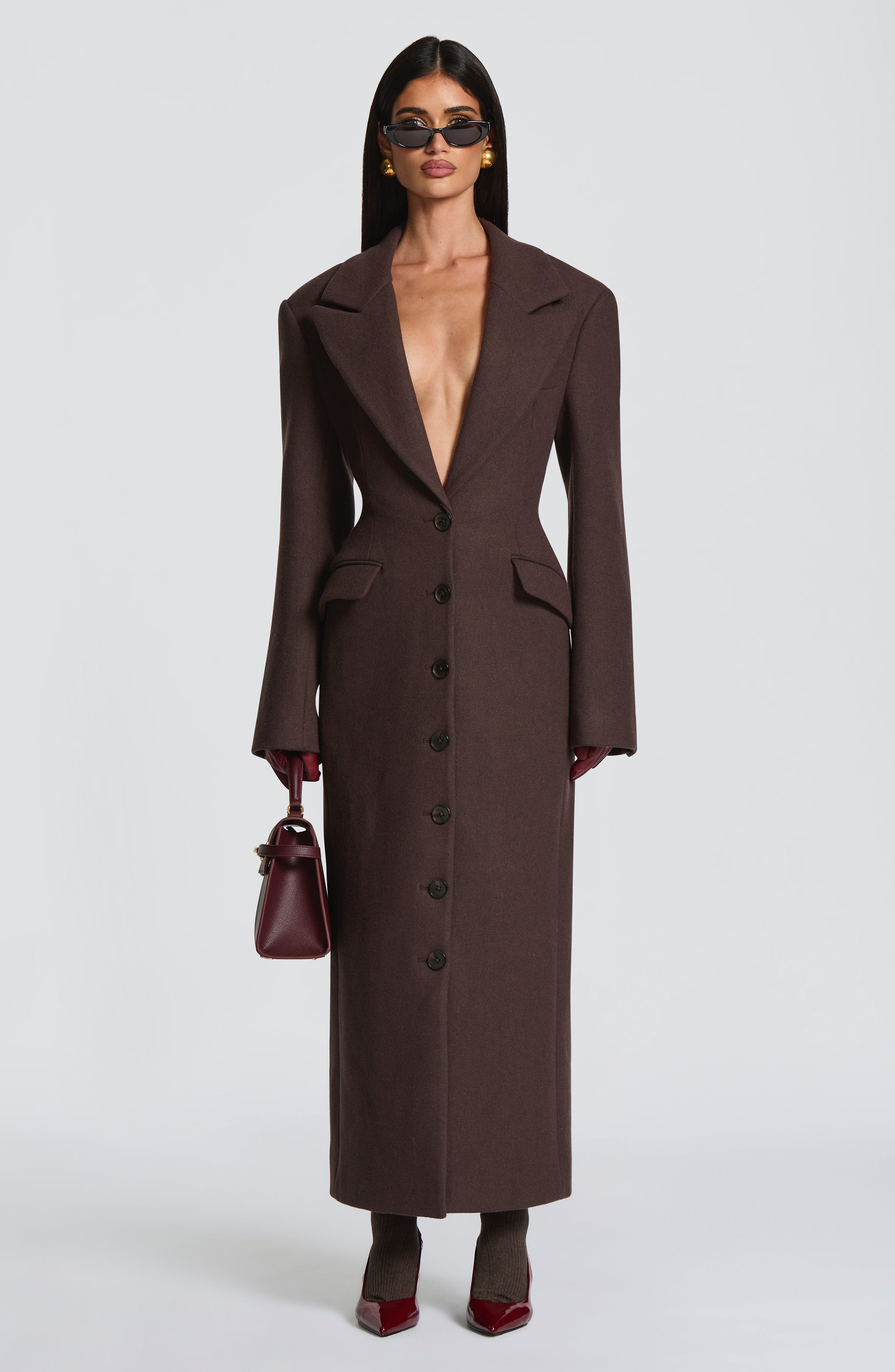 Plum Brown Ursula Coat