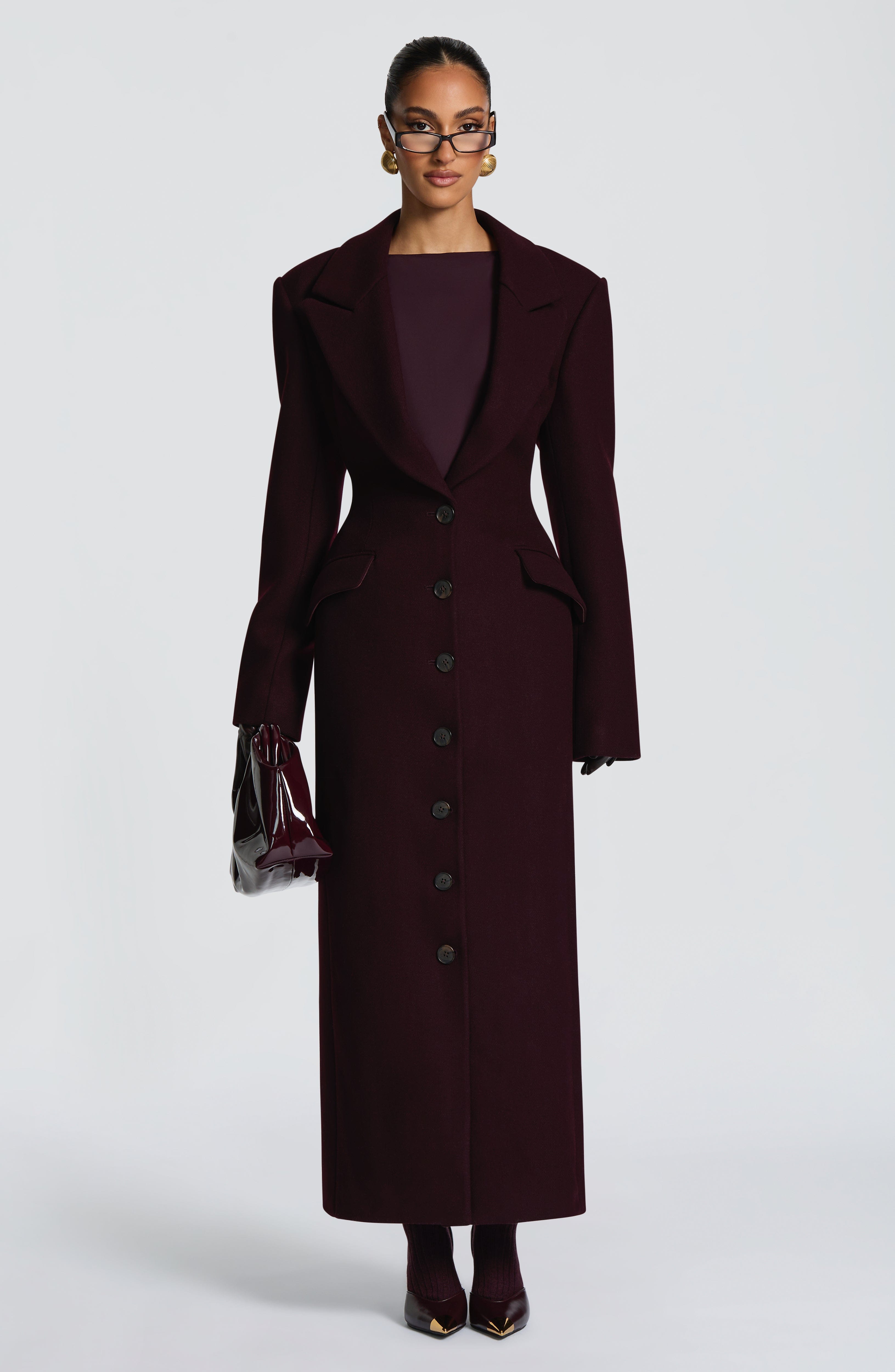 Plum Ursula Coat