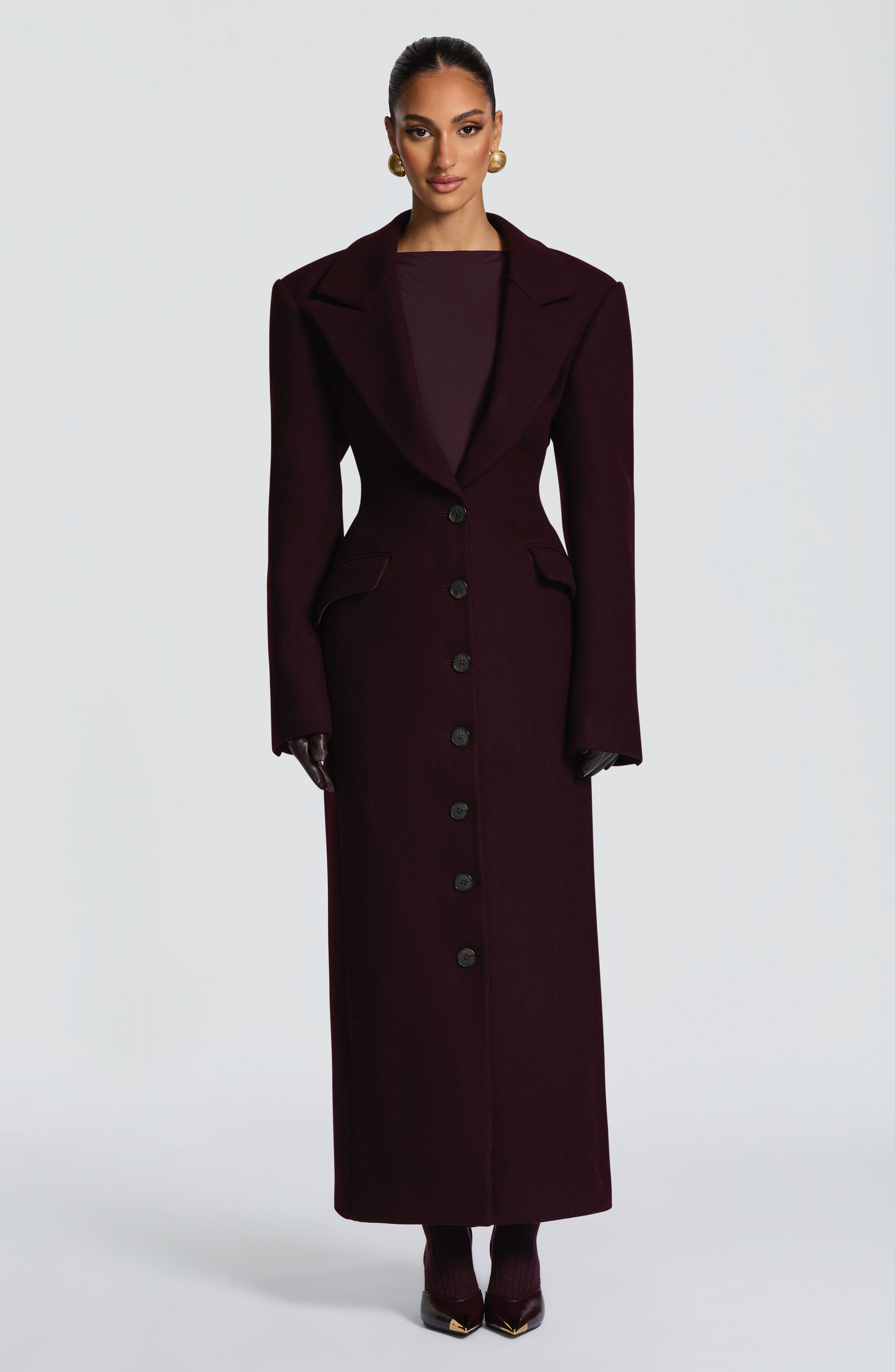 Plum Ursula Coat