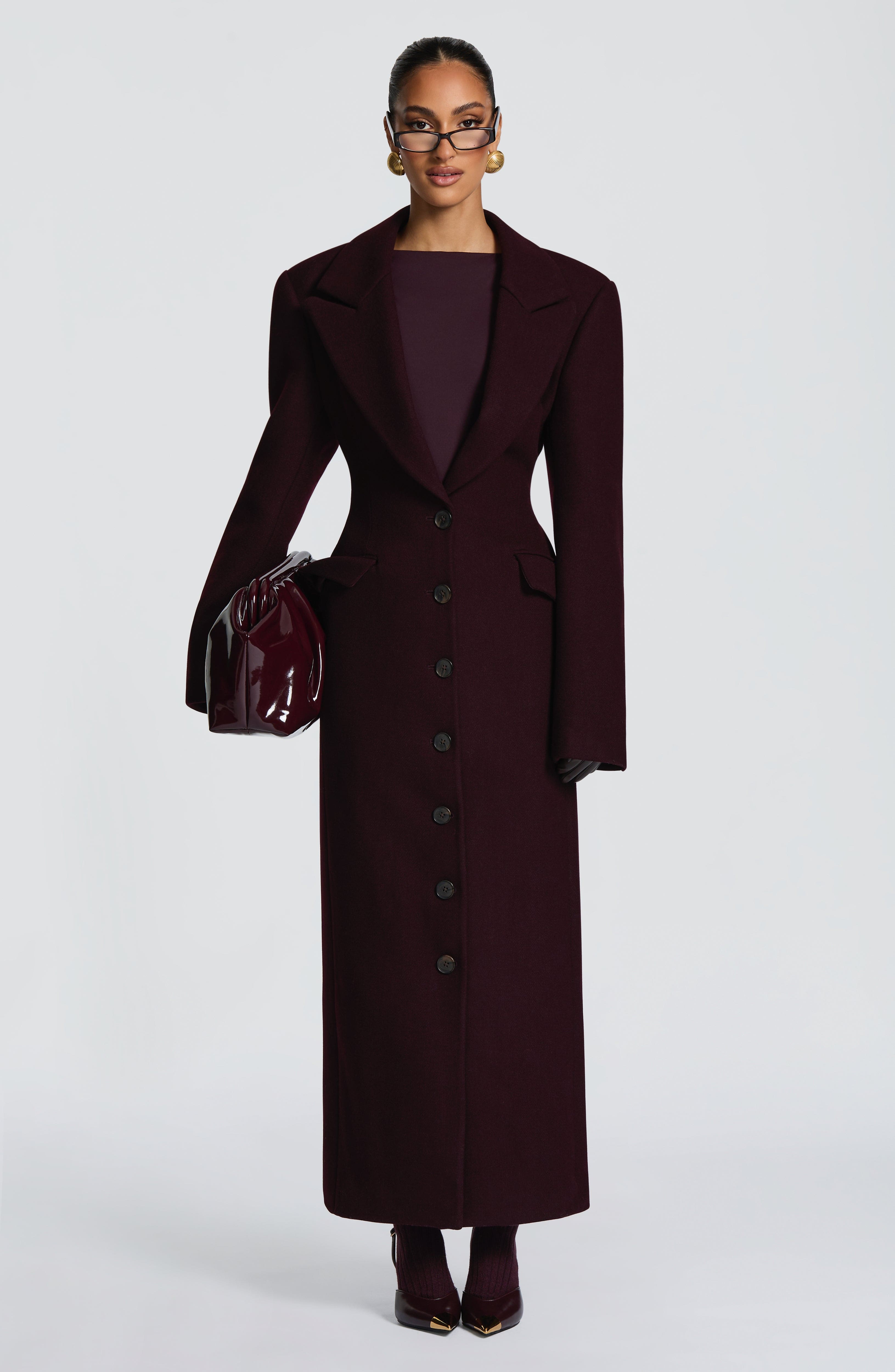 Plum Ursula Coat